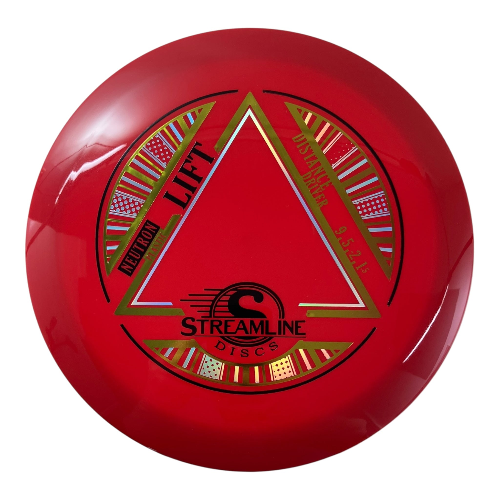 Streamline Discs Lift | Neutron | Red/Gold 168g Disc Golf