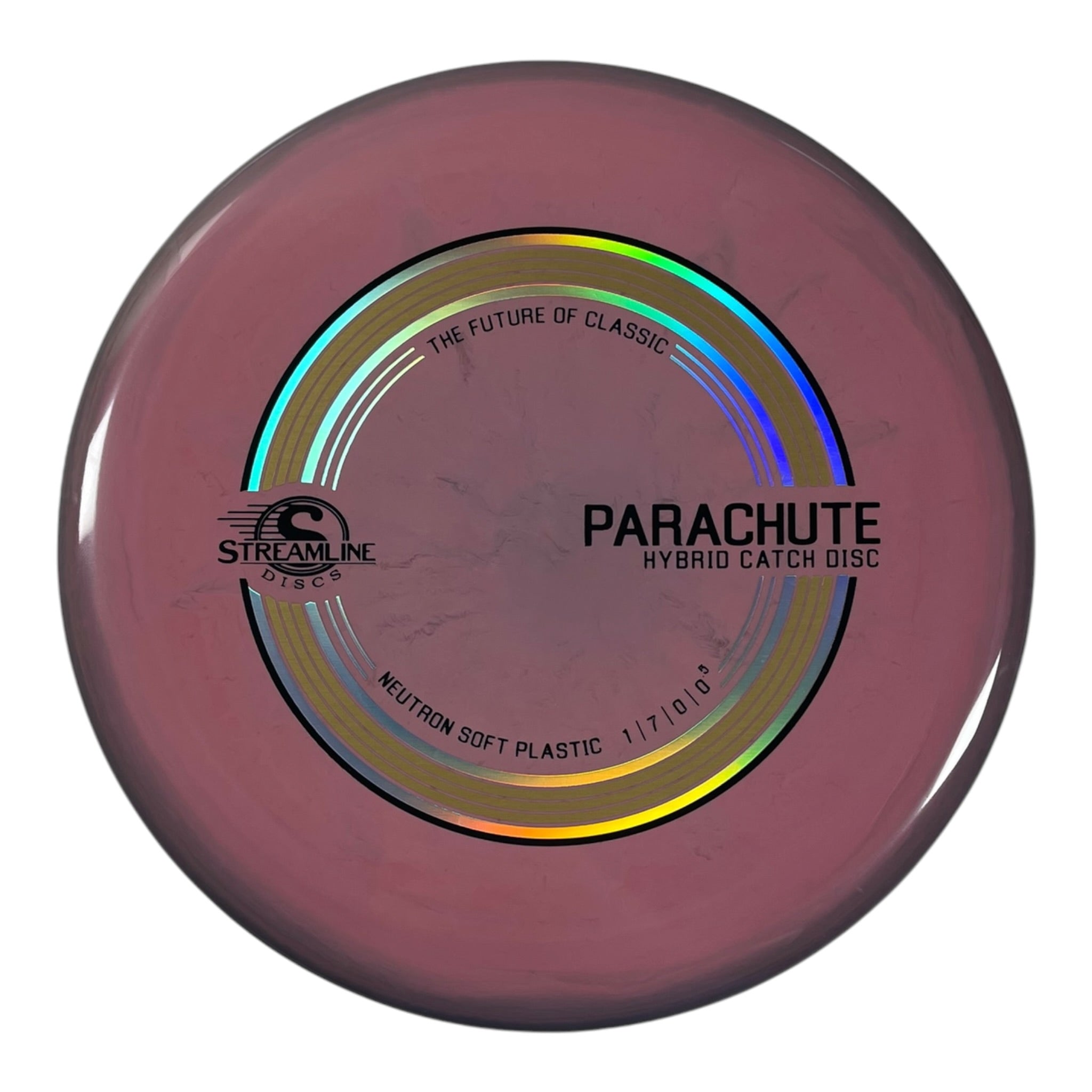 Streamline Discs Parachute | Neutron Soft | Pink/Gold 150g Disc Golf