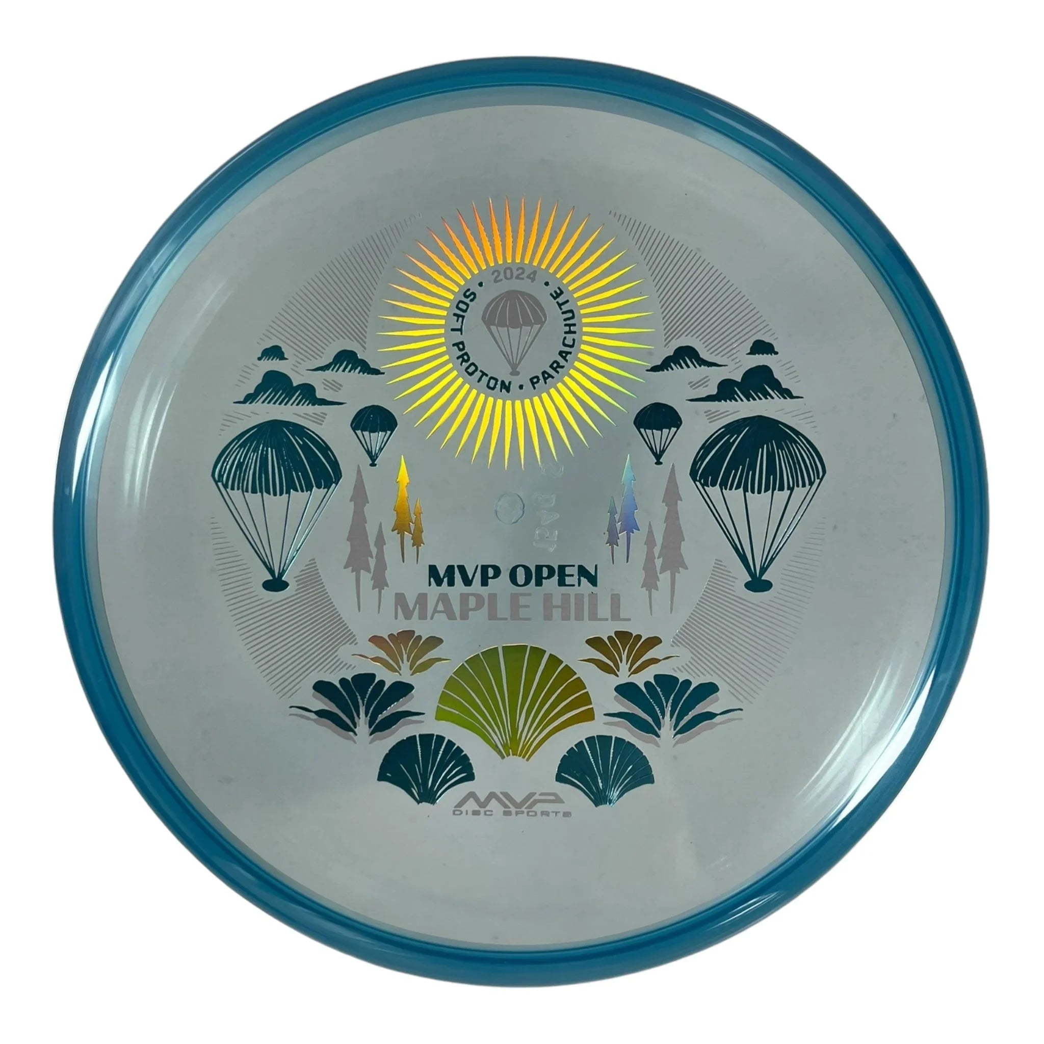 Streamline Discs Parachute | Proton Soft | Blue/Blue 154g (MVP Open) Disc Golf