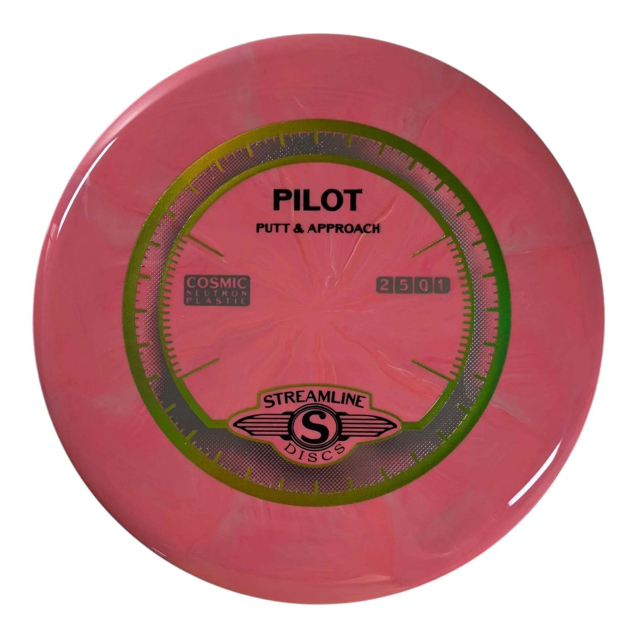 Streamline Discs Pilot | Cosmic Neutron | Pink/Gold 168g Disc Golf