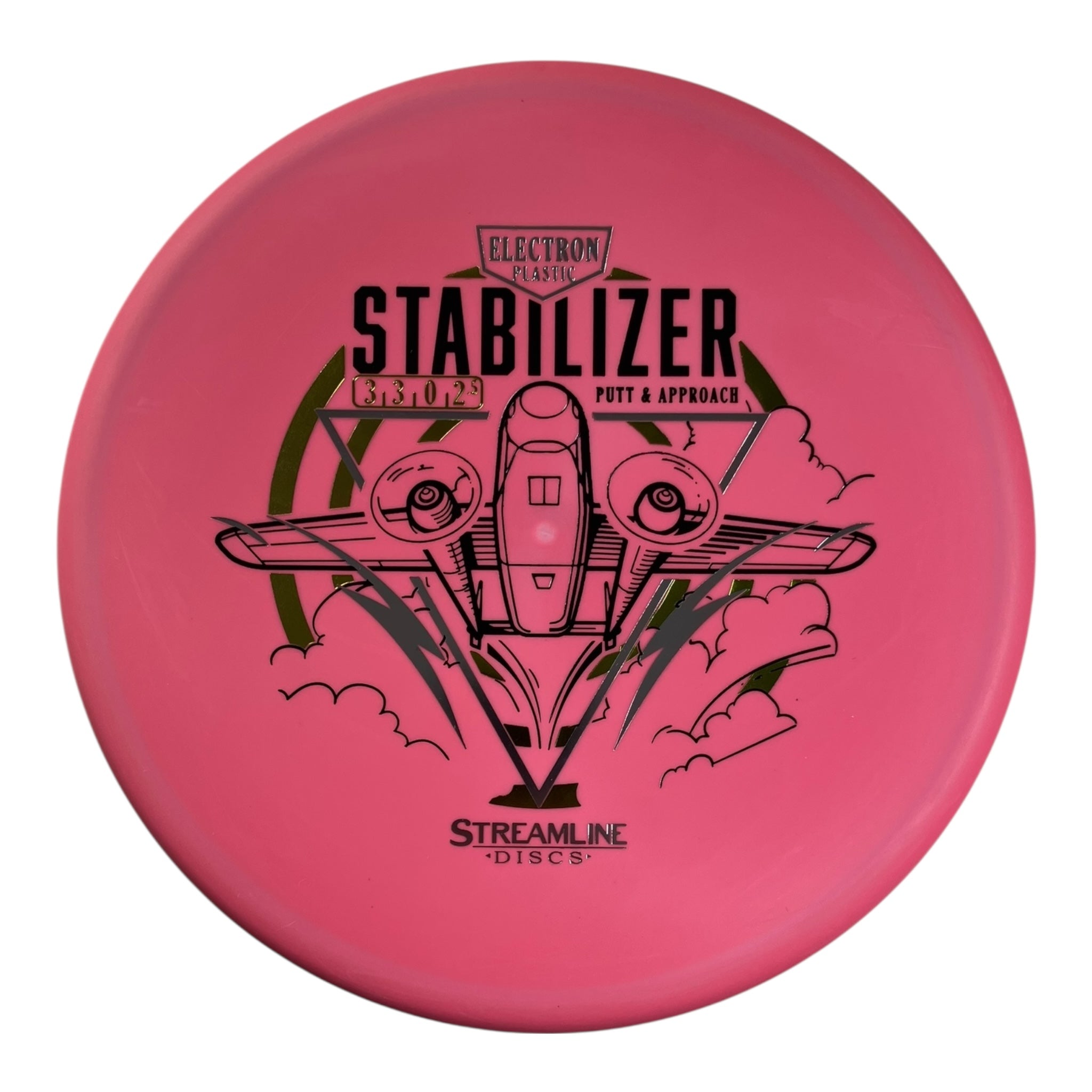 Streamline Discs Stabilizer | Electron | Pink/Gold 168g Disc Golf