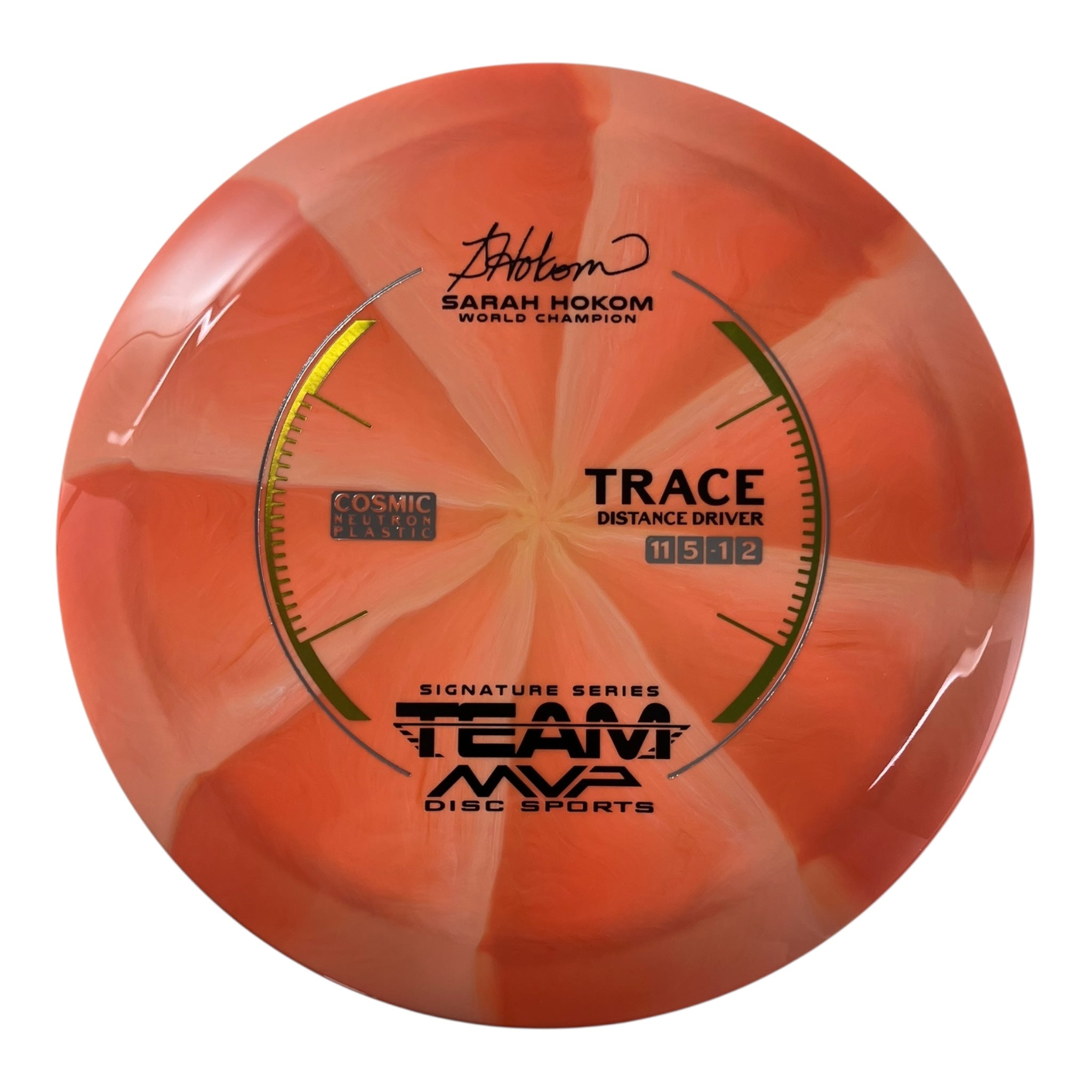Streamline Discs Trace | Cosmic Neutron | Orange/Gold 174g (Sarah Hokom) Disc Golf