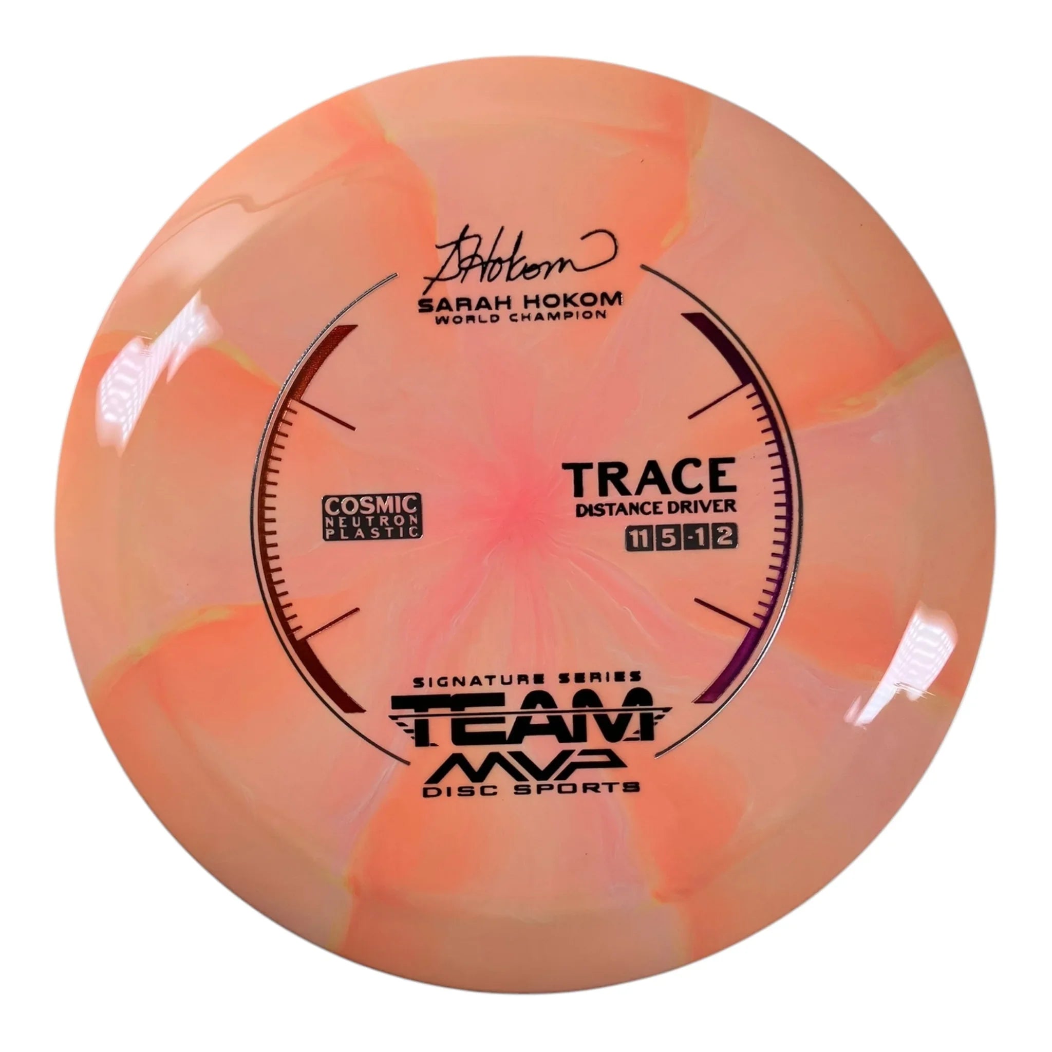 Streamline Discs Trace | Cosmic Neutron | Orange/Pink 174g (Sarah Hokom) Disc Golf