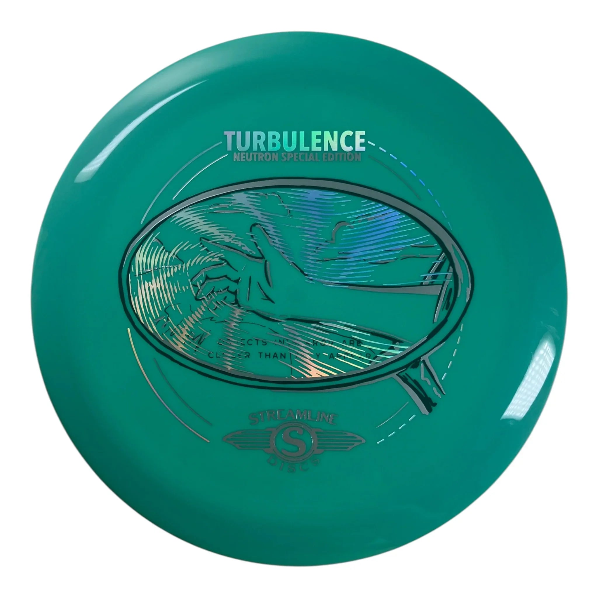 Streamline Discs Turbulence | Neutron | Teal/Holo 173g (Special Edition Disc Golf