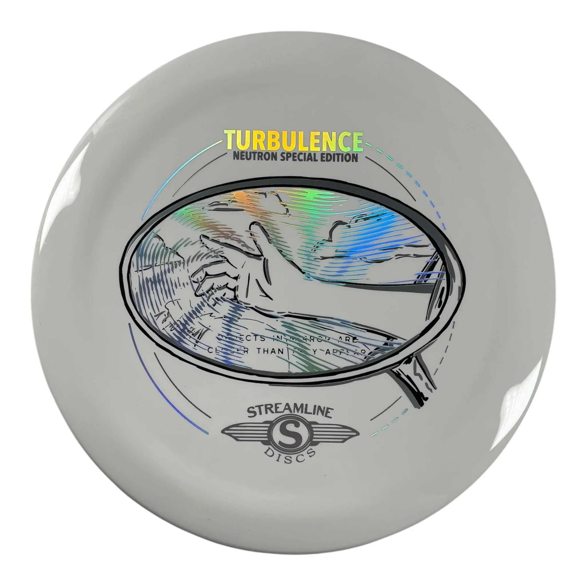 Streamline Discs Turbulence | Neutron | White/Holo 173-174g (Special Edition) Disc Golf