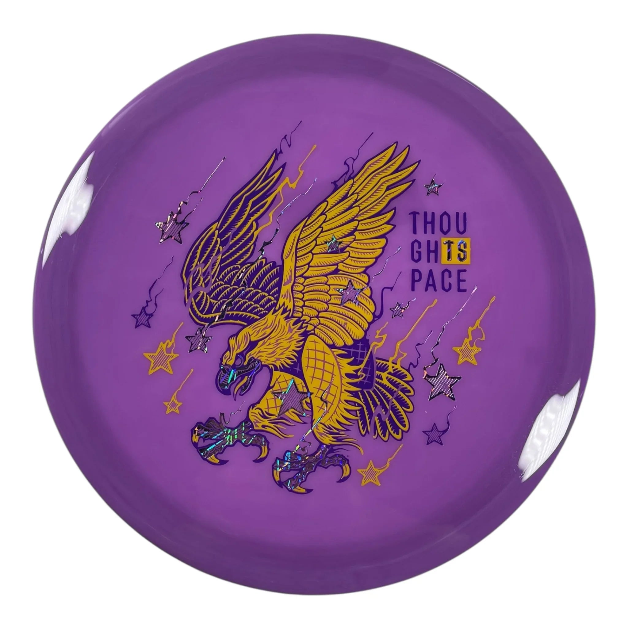 Thought Space Athletics Coalesce | Aura | Purple/Yellow/Purple 175g (Freedom Chicken) Disc Golf
