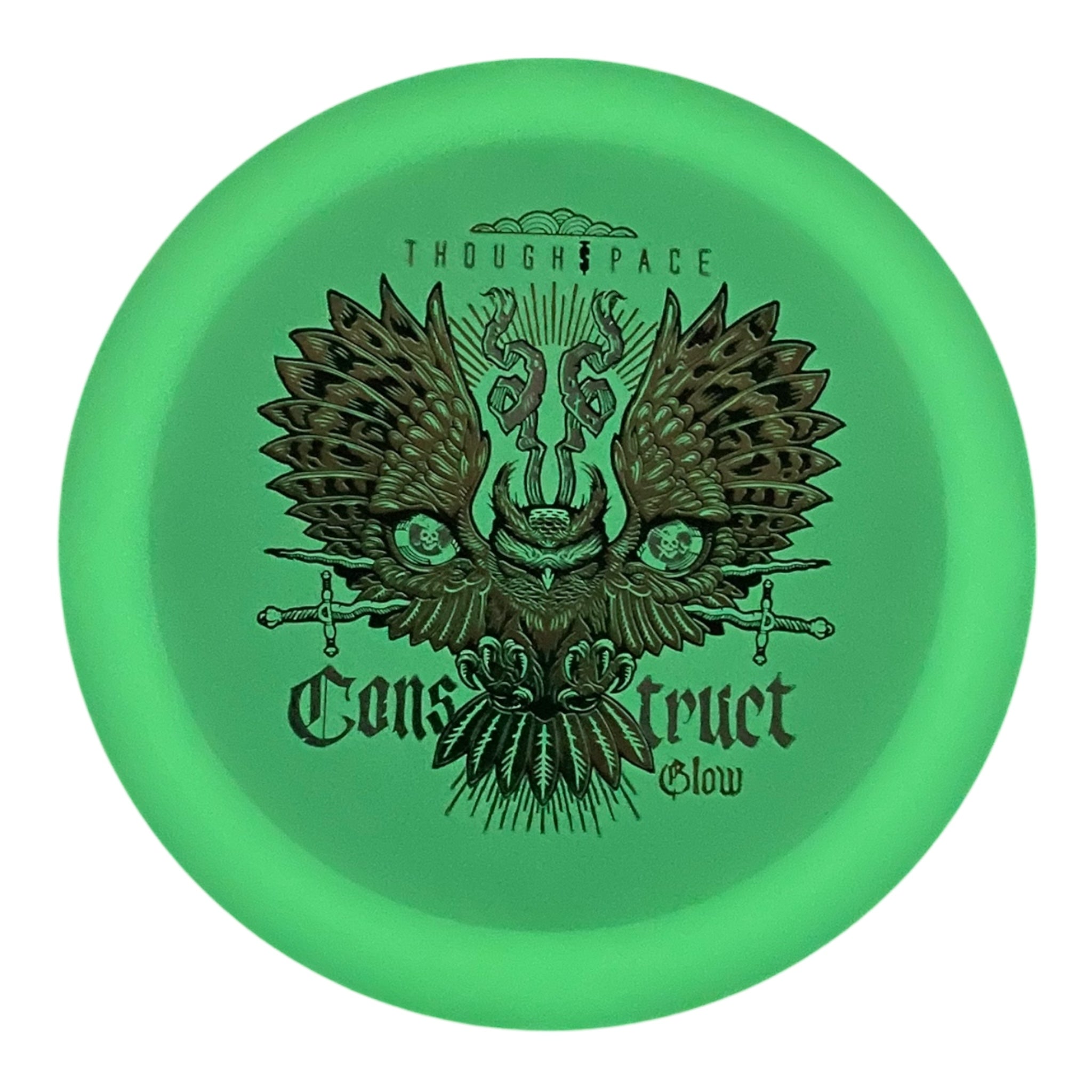 Thought Space Athletics Construct | Glow | Glow/Gold/Silver 172-174g Disc Golf