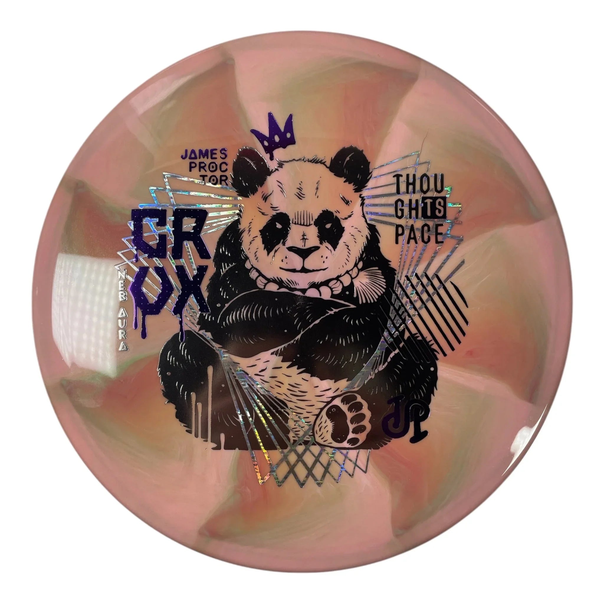 Thought Space Athletics Crux | Nebula Aura | Purple/Silver 173g (James Proctor) Disc Golf