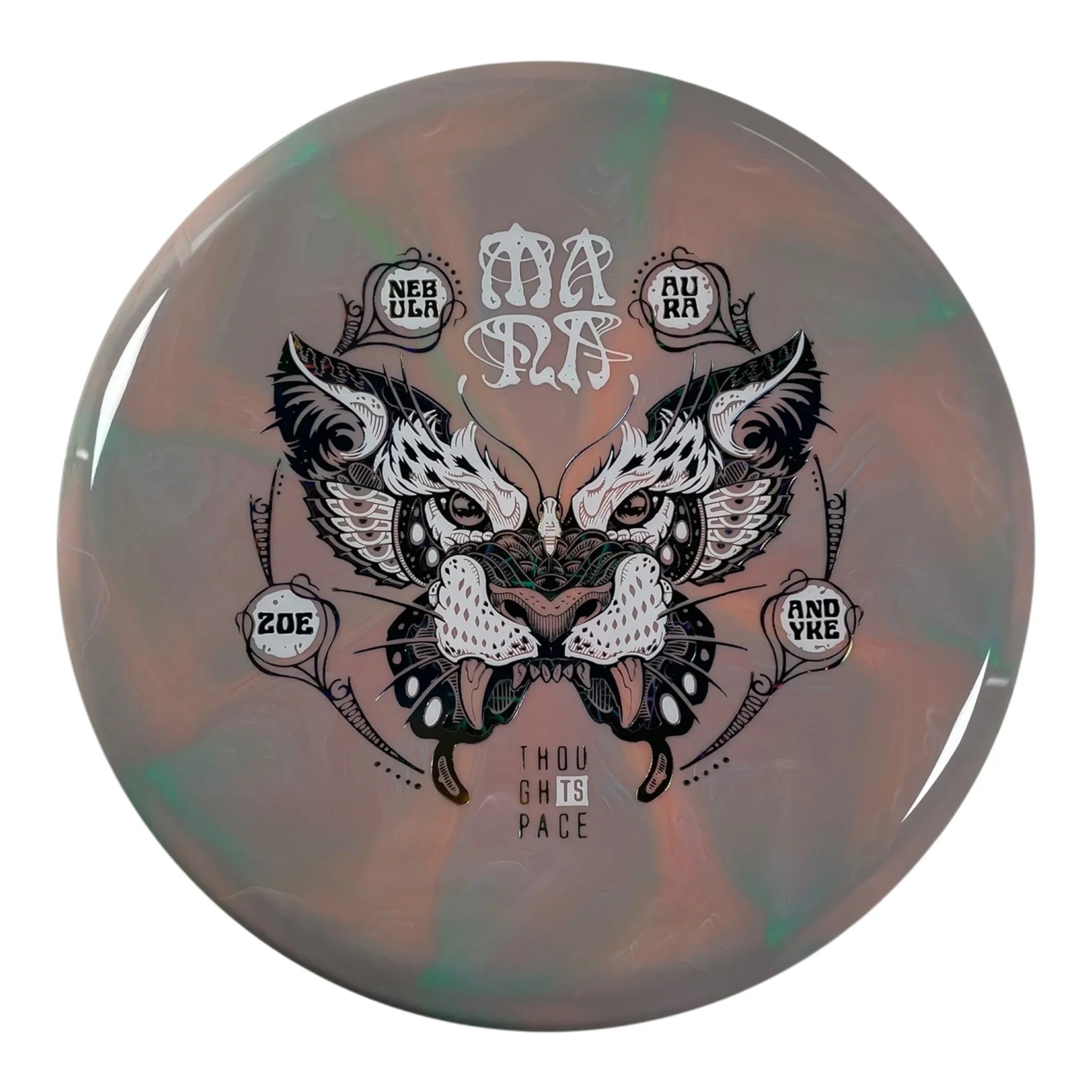 Thought Space Athletics Mana | Nebula Aura | Pink/White/Multi 177g (Zoe Andyke) Disc Golf