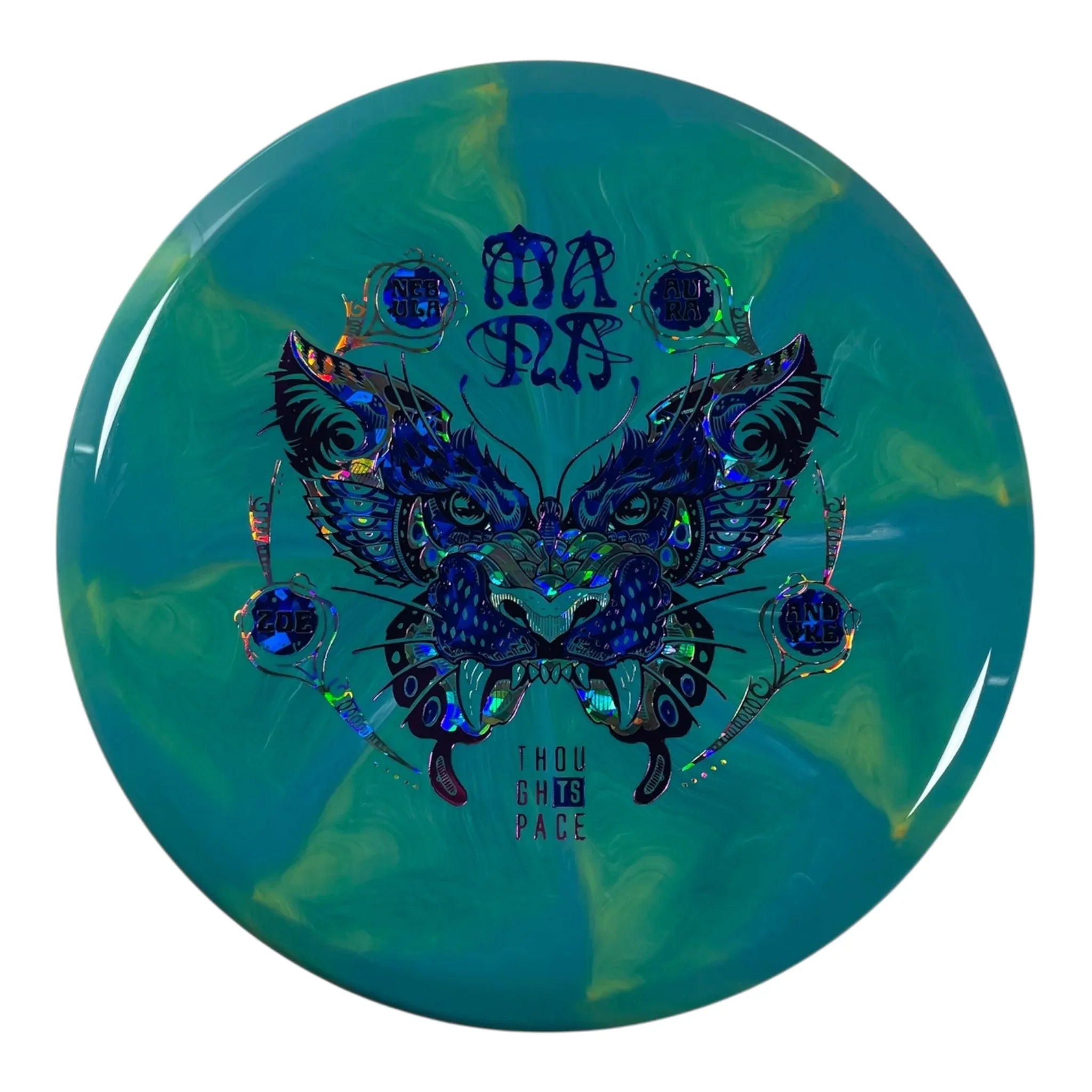 Thought Space Athletics Mana | Nebula Aura | Teal/Blue/Pink 177g (Zoe Andyke) Disc Golf