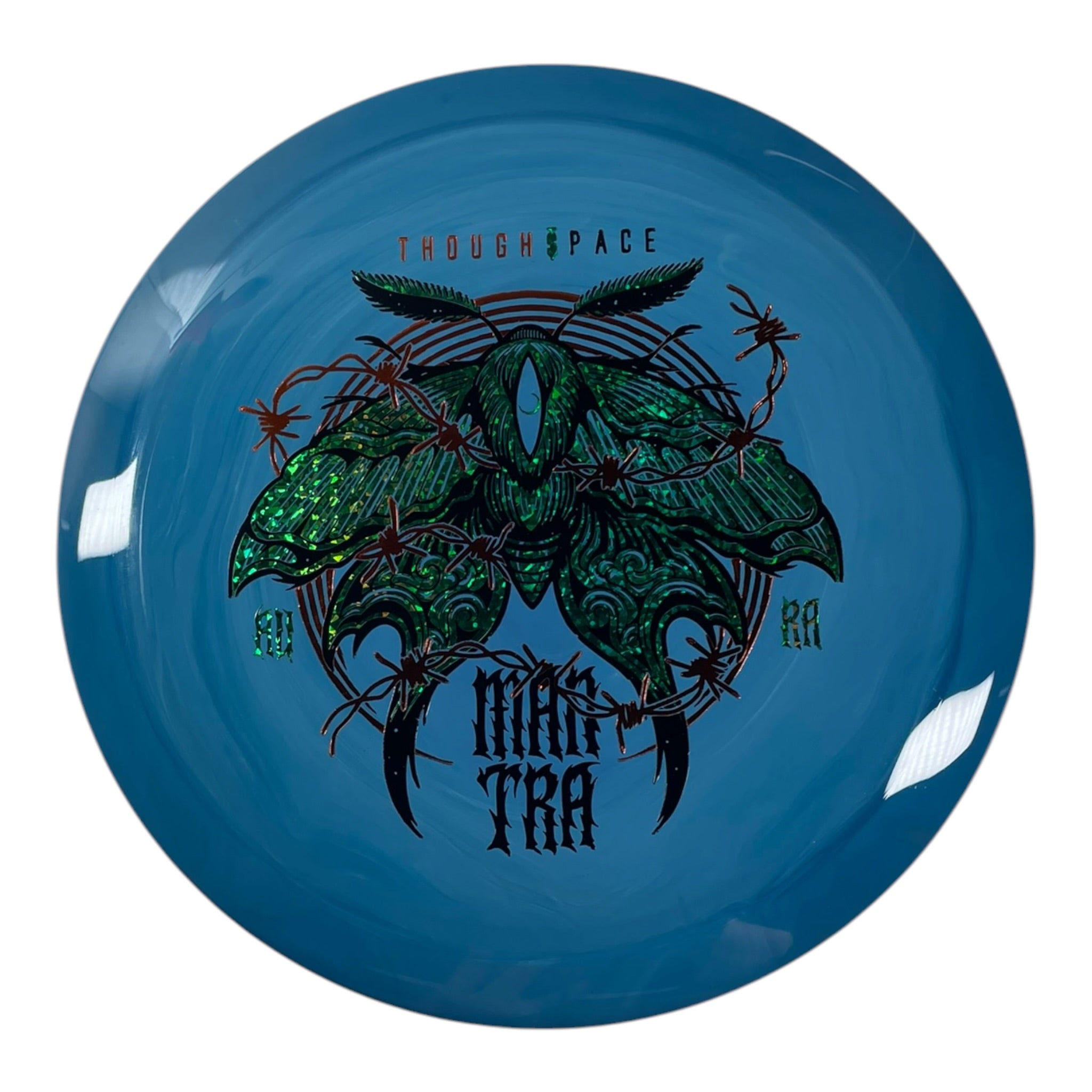 Thought Space Athletics Mantra | Aura | Blue/Green Sparkle 173g Disc Golf