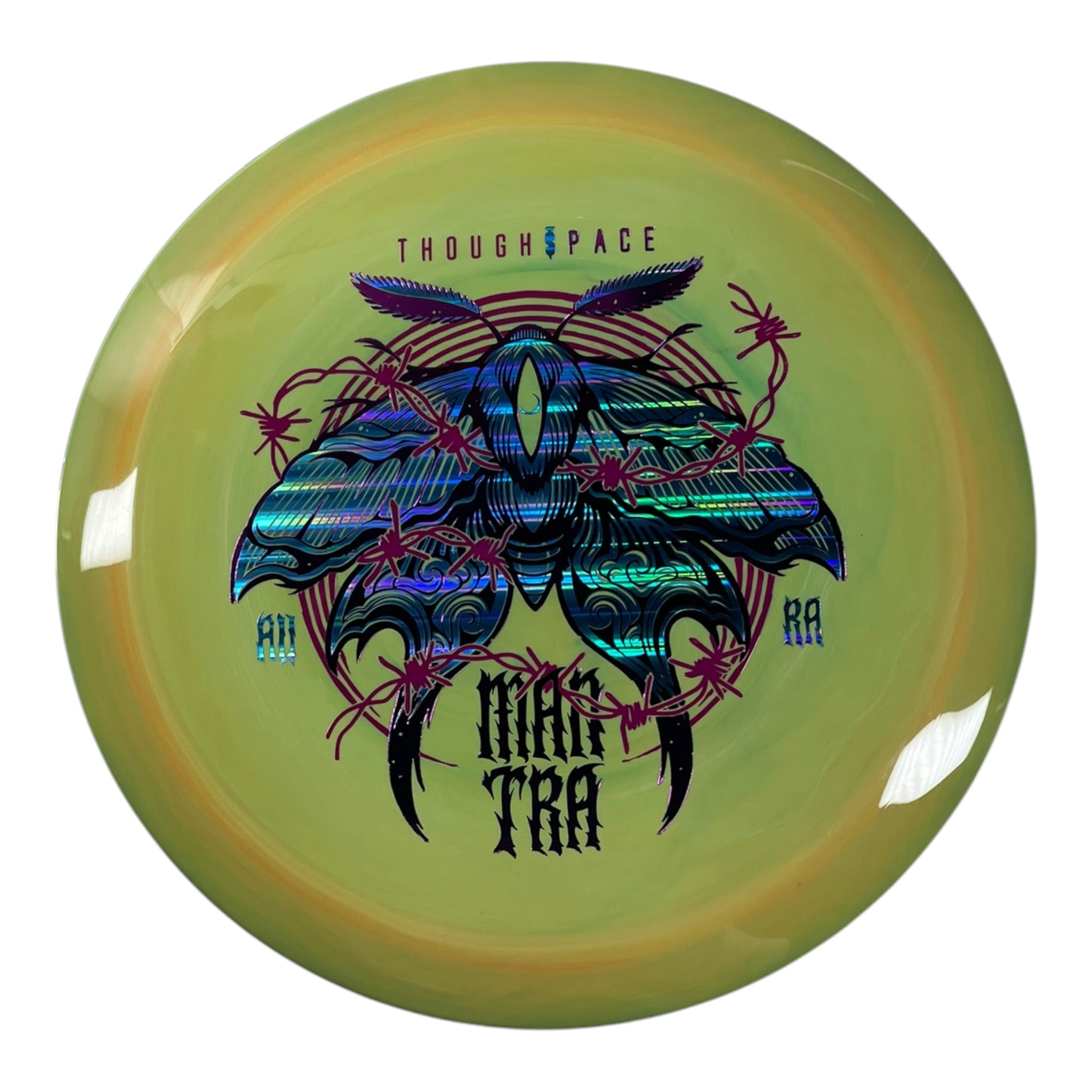 Thought Space Athletics Mantra | Aura | Yellow/Blue Holo 174g Disc Golf