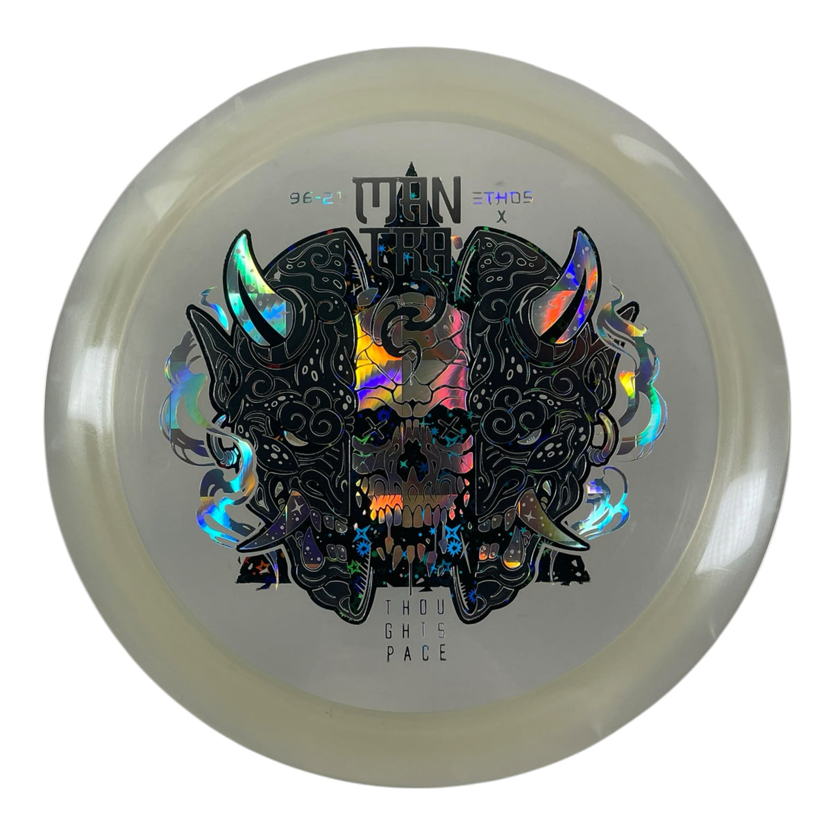 Thought Space Athletics Mantra | Experimental Ethos | Clear/Holo 174g Disc Golf