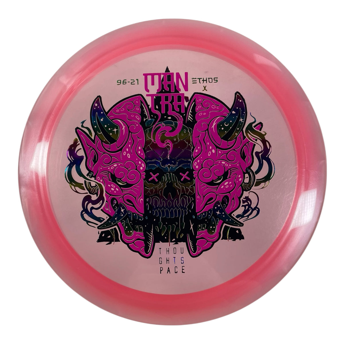 Thought Space Athletics Mantra | Experimental Ethos | Pink/Rainbow 168g Disc Golf
