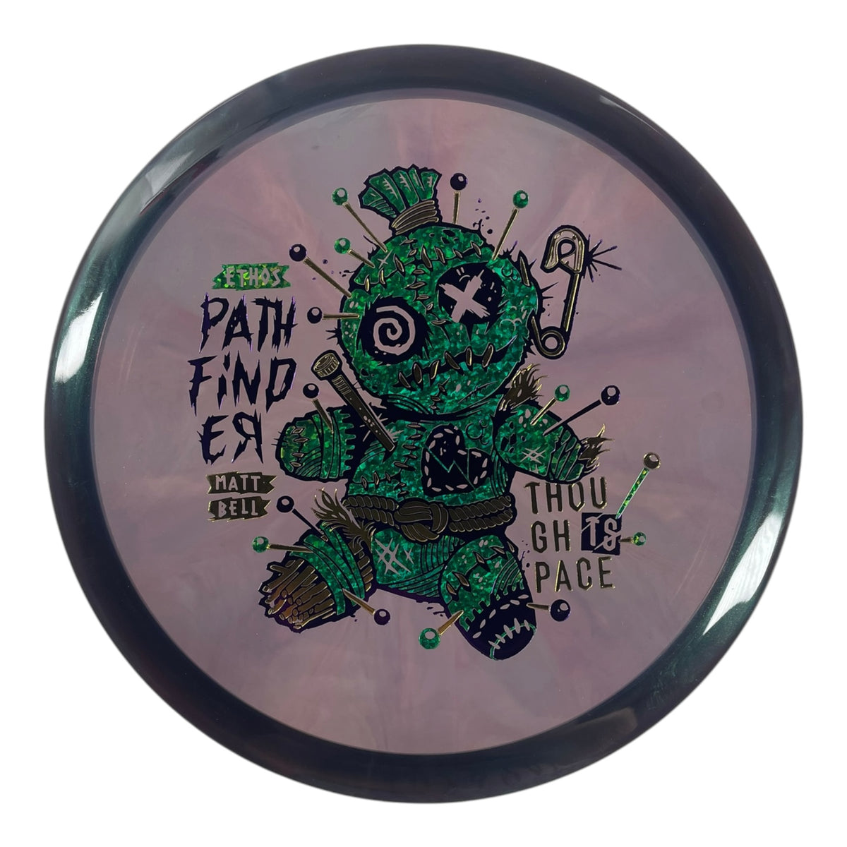 Thought Space Athletics Pathfinder | Experimental Ethos | Purple/Green Holo 173g (Matt Bell) Disc Golf