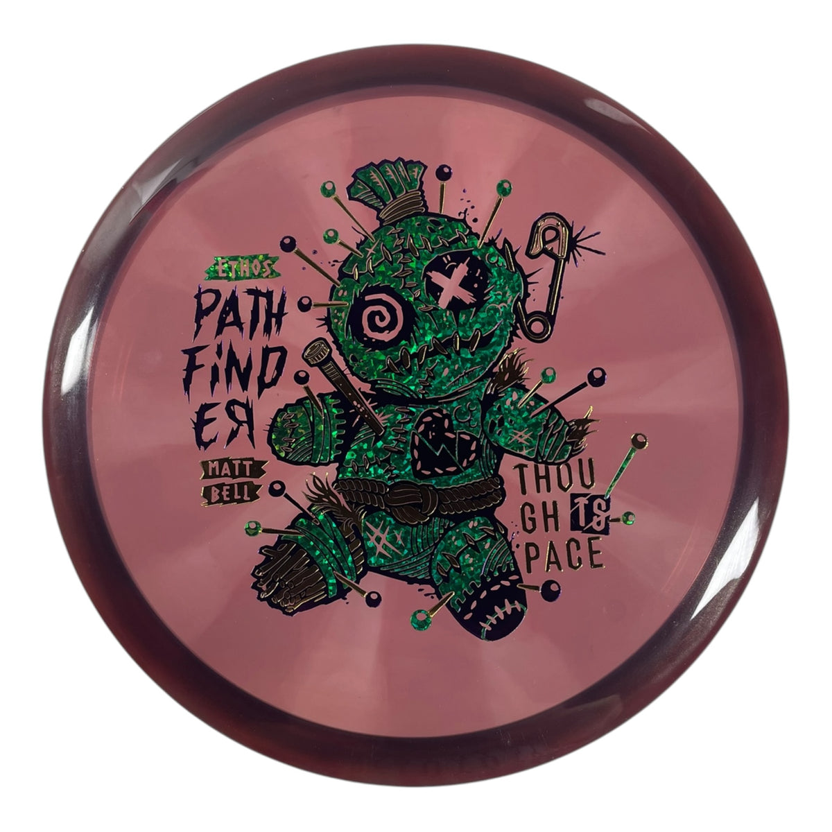 Thought Space Athletics Pathfinder | Experimental Ethos | Purple/Green Holo 175g (Matt Bell) Disc Golf