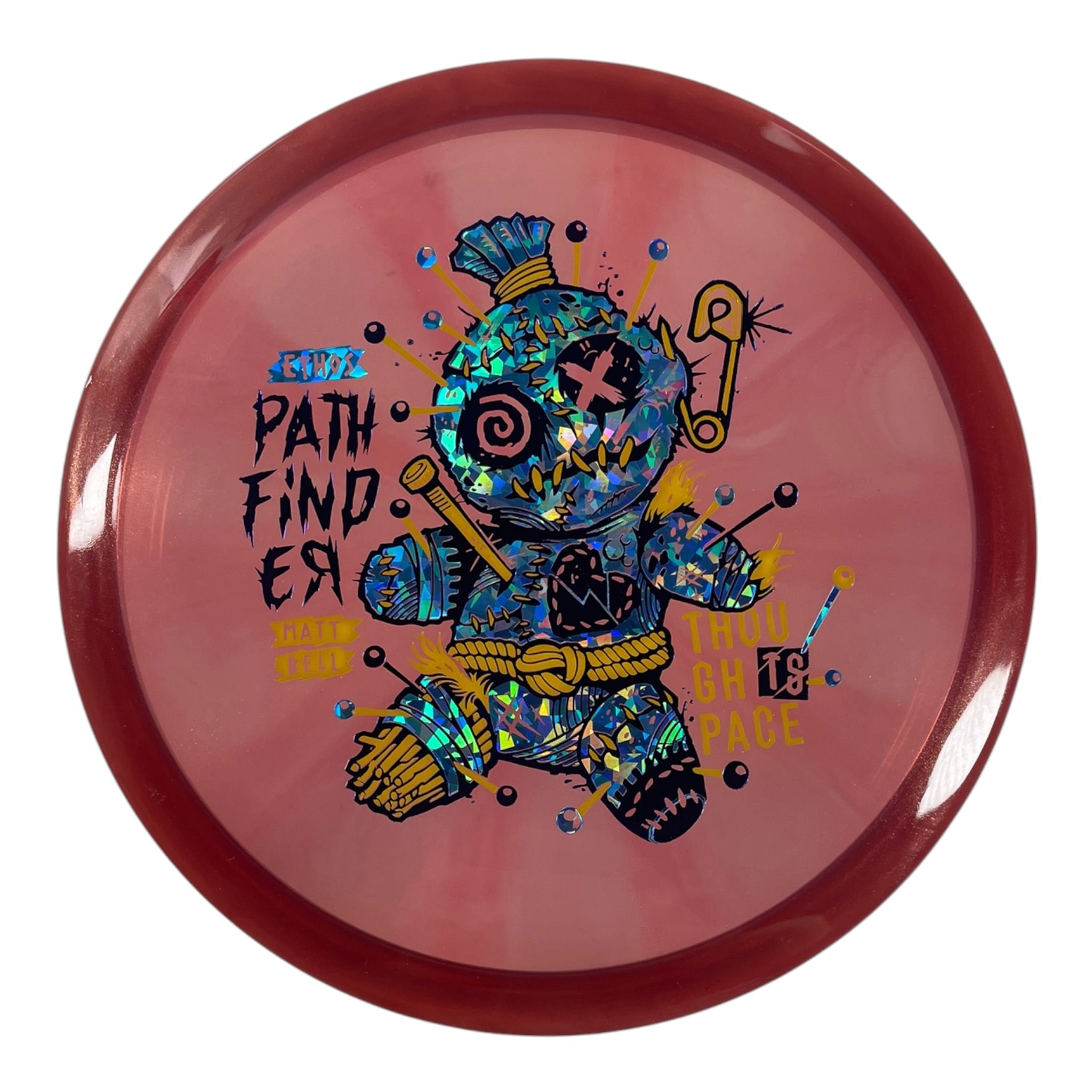 Thought Space Athletics Pathfinder | Experimental Ethos | Red/Blue Holo 173g (Matt Bell) Disc Golf