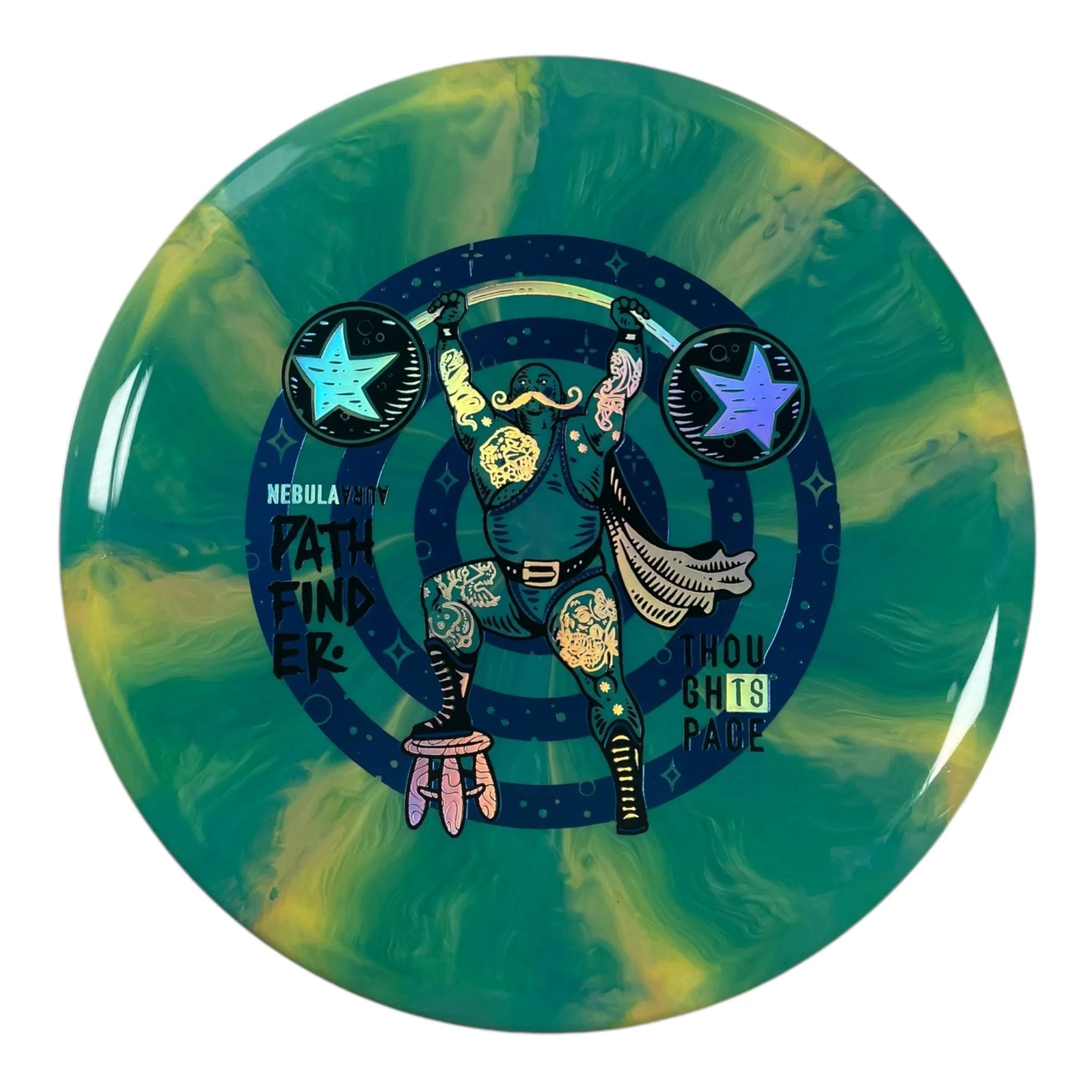 Thought Space Athletics Pathfinder | Nebula Aura | Green/Blue 176g Disc Golf