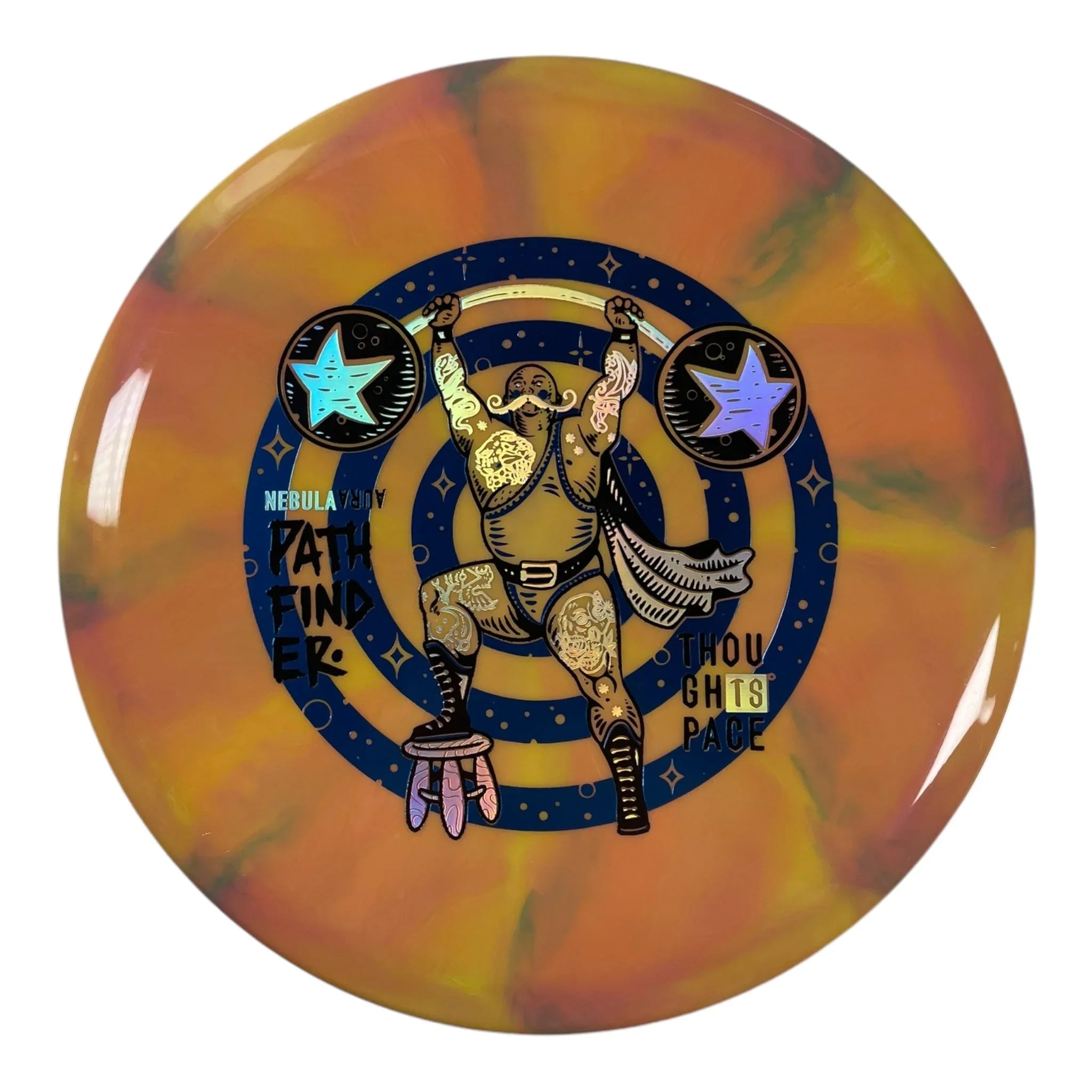 Thought Space Athletics Pathfinder | Nebula Aura | Pink/Blue 176g Disc Golf