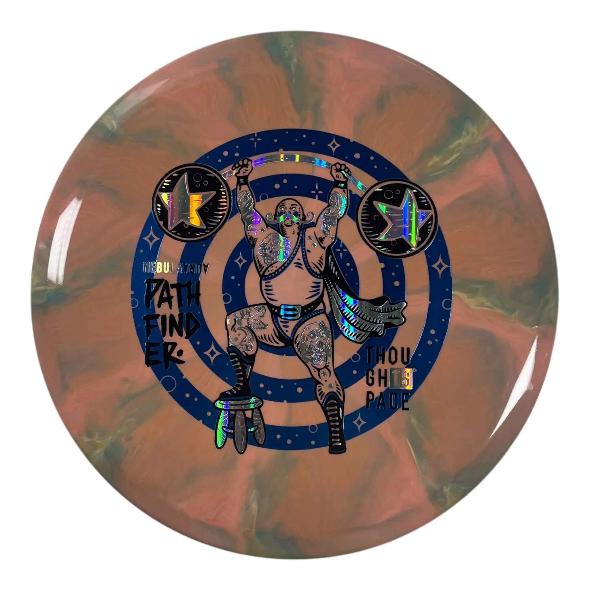 Thought Space Athletics Pathfinder | Nebula Aura | Pink/Blue 176g Disc Golf