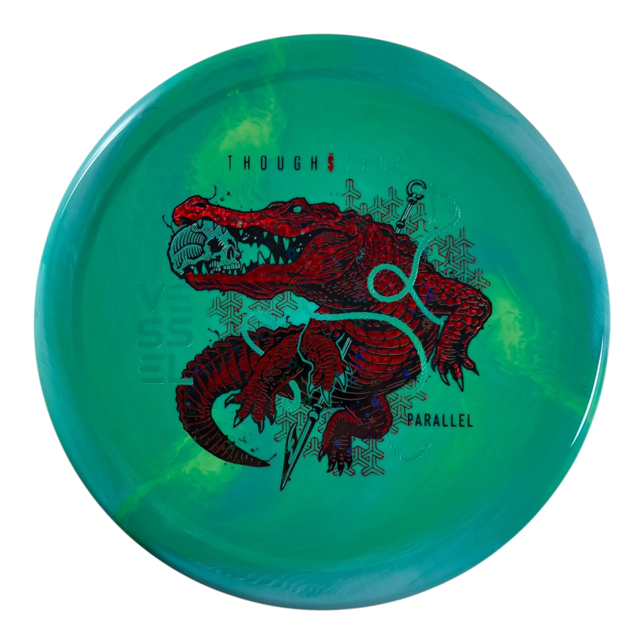 Thought Space Athletics Vessel | Parallel | Teal/Red/Green 172g Disc Golf