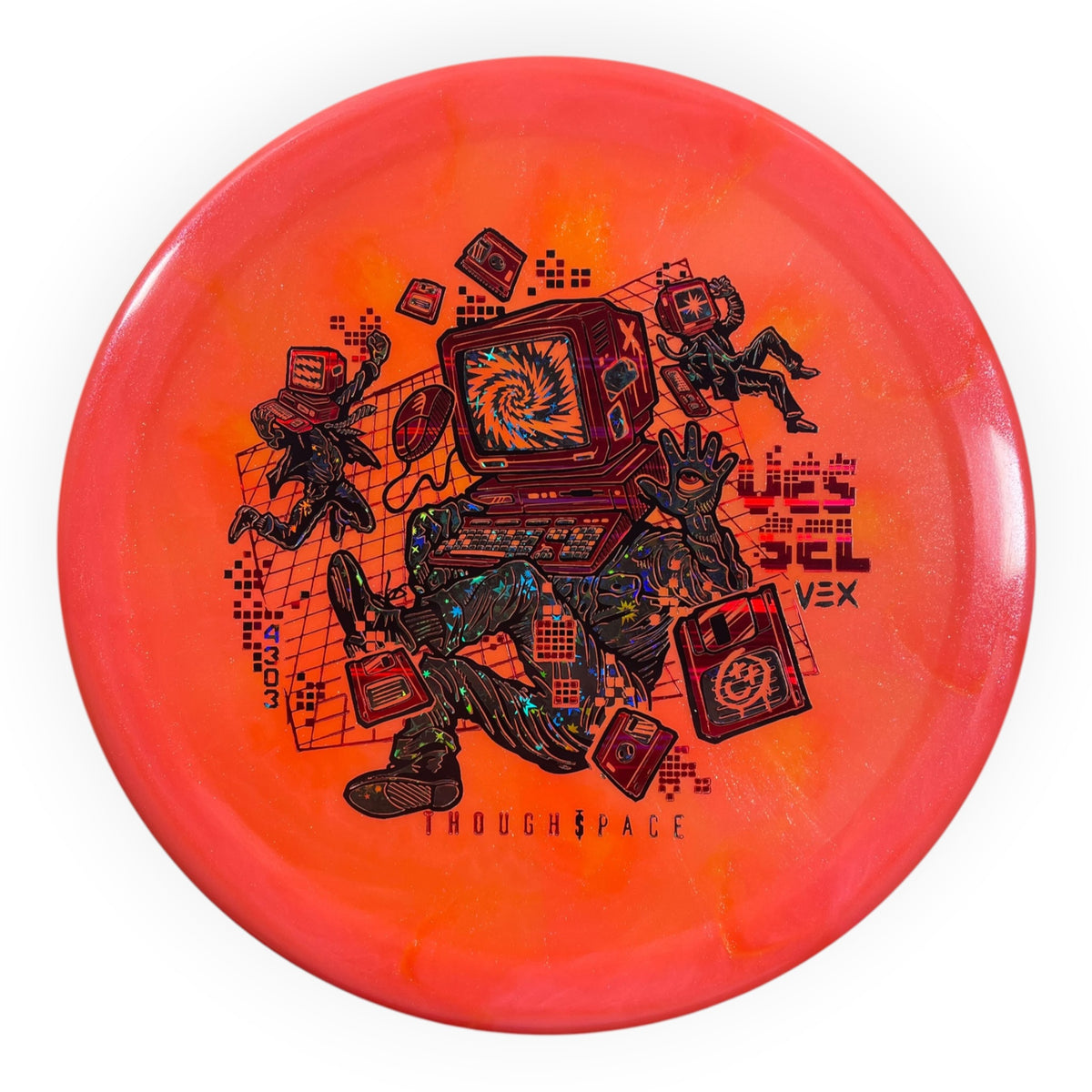 Thought Space Athletics Vessel | Vex | Orange/Red 169g Disc Golf