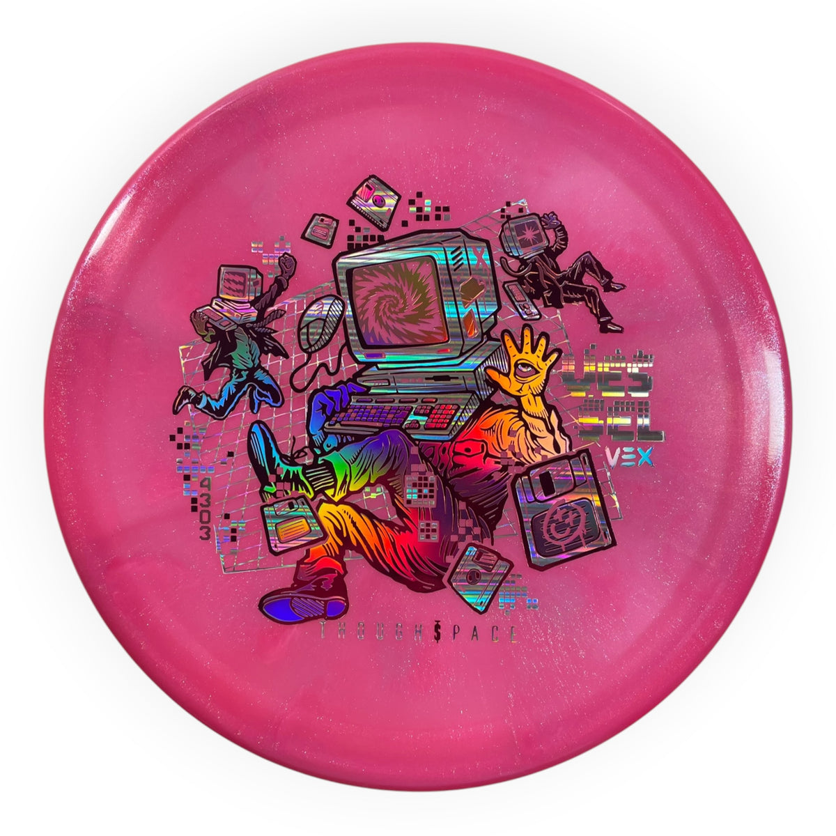 Thought Space Athletics Vessel | Vex | Pink/Pink Holo 171-173g Disc Golf