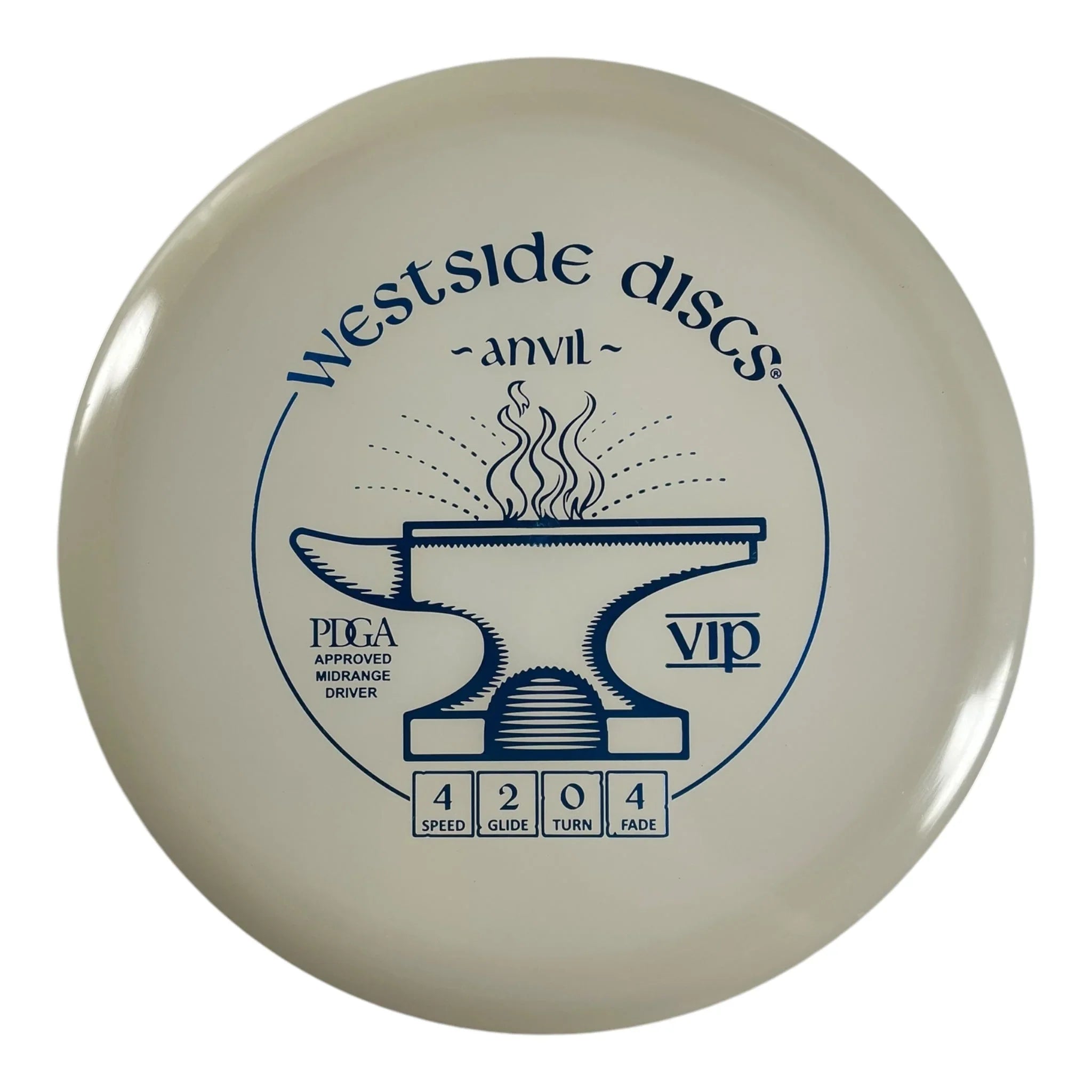 Westside Discs Anvil | VIP | White/Blue 174g Disc Golf