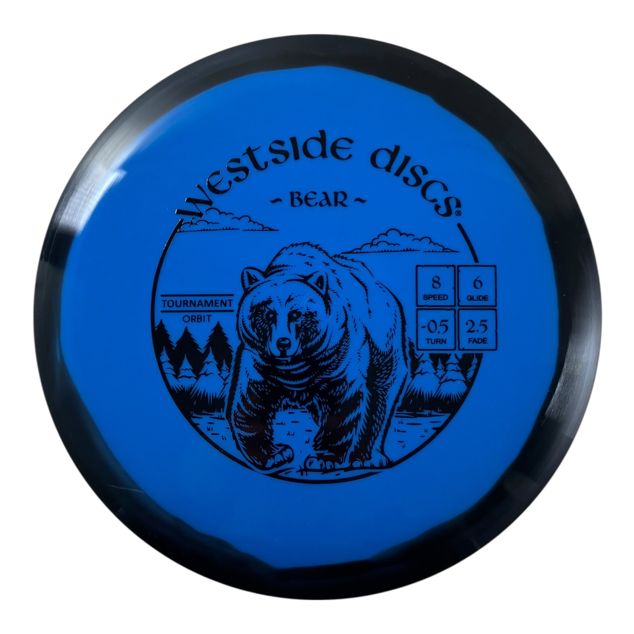 Westside Discs Bear | Tournament Orbit | Blue/Black 173g Disc Golf