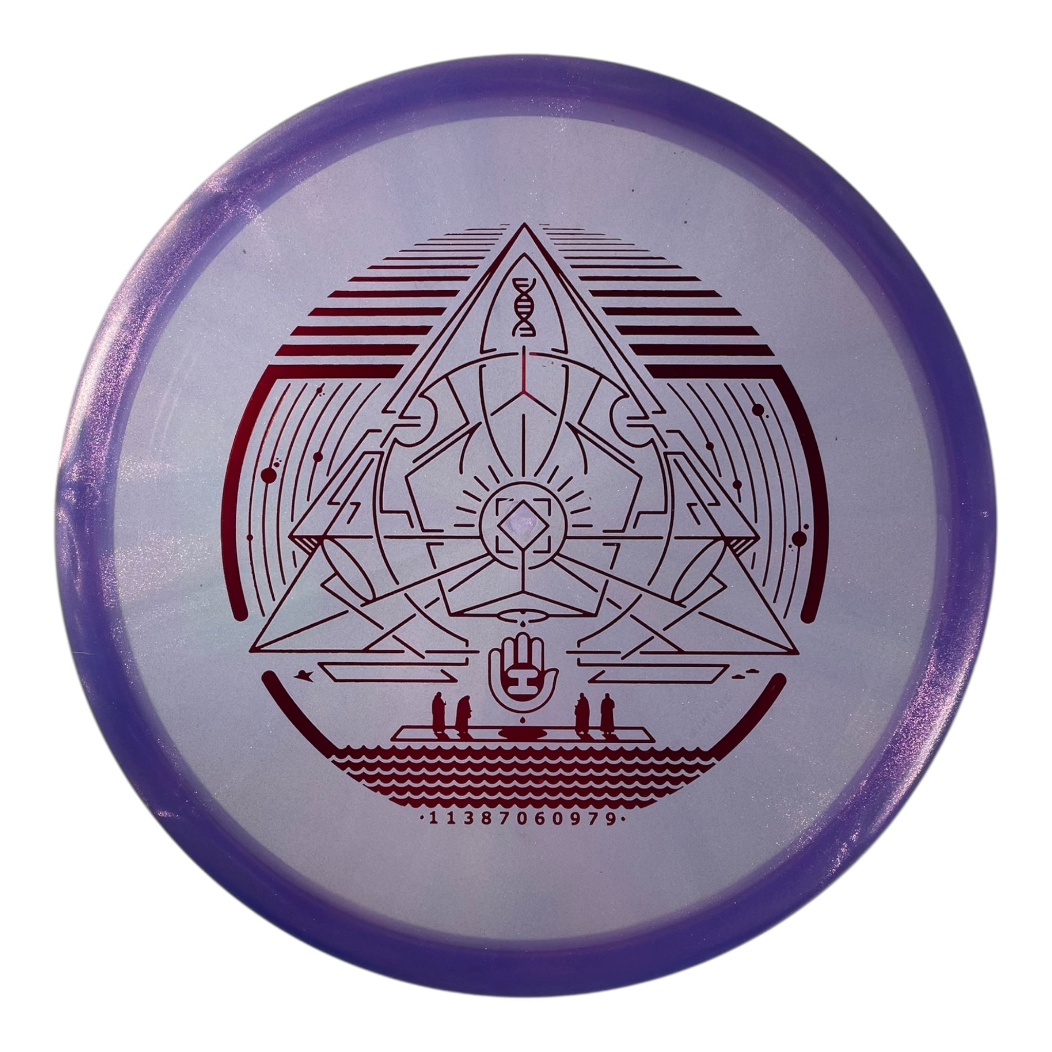 Westside Discs Harp | VIP-Ice Glimmer | Purple/Red 173g (Handeye) Disc Golf