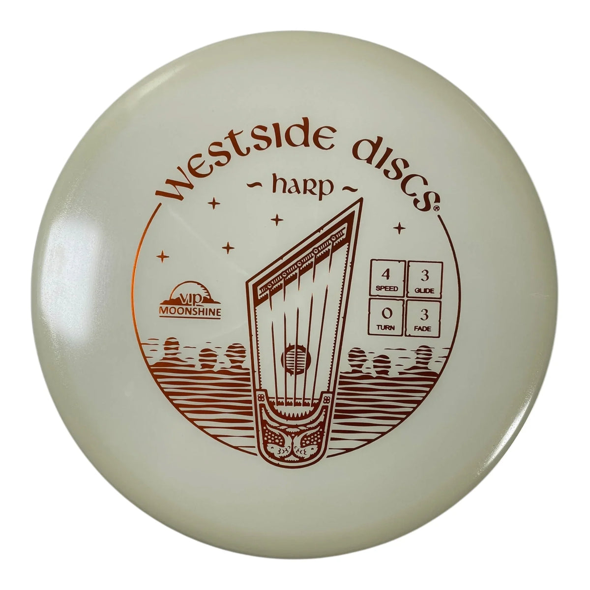Westside Discs Harp | VIP Moonshine | Glow/Orange 176g Disc Golf
