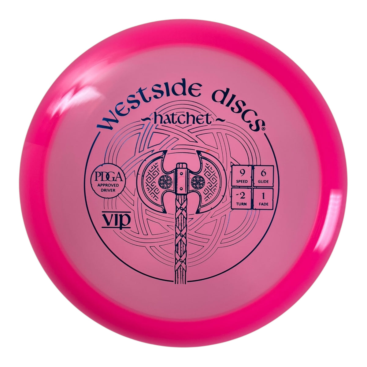 Westside Discs Hatchet | VIP | Pink/Blue 175g Disc Golf