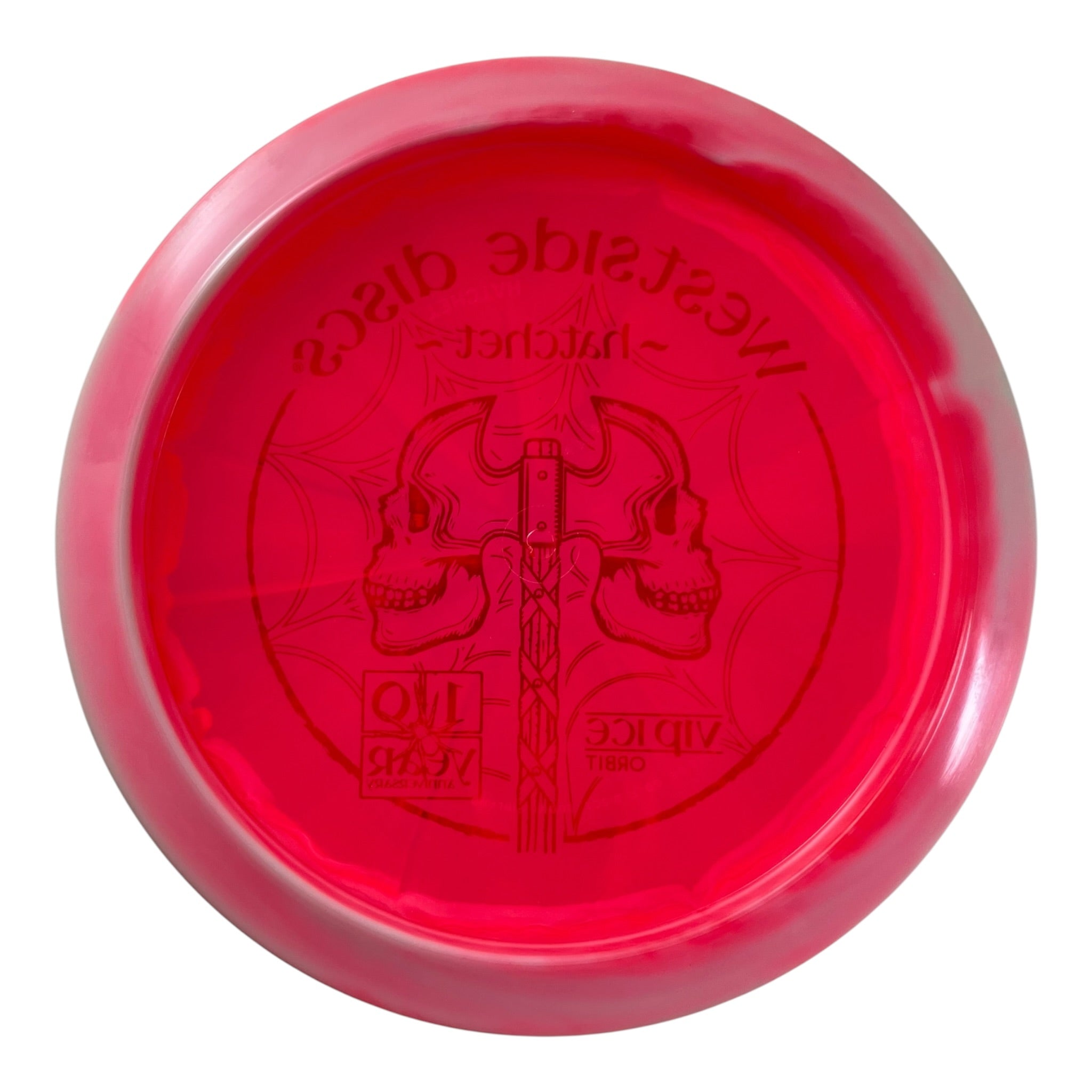 Westside Discs Hatchet - Used Like New | Vip Ice Orbit | Red/Red 174g (10 Year) Disc Golf