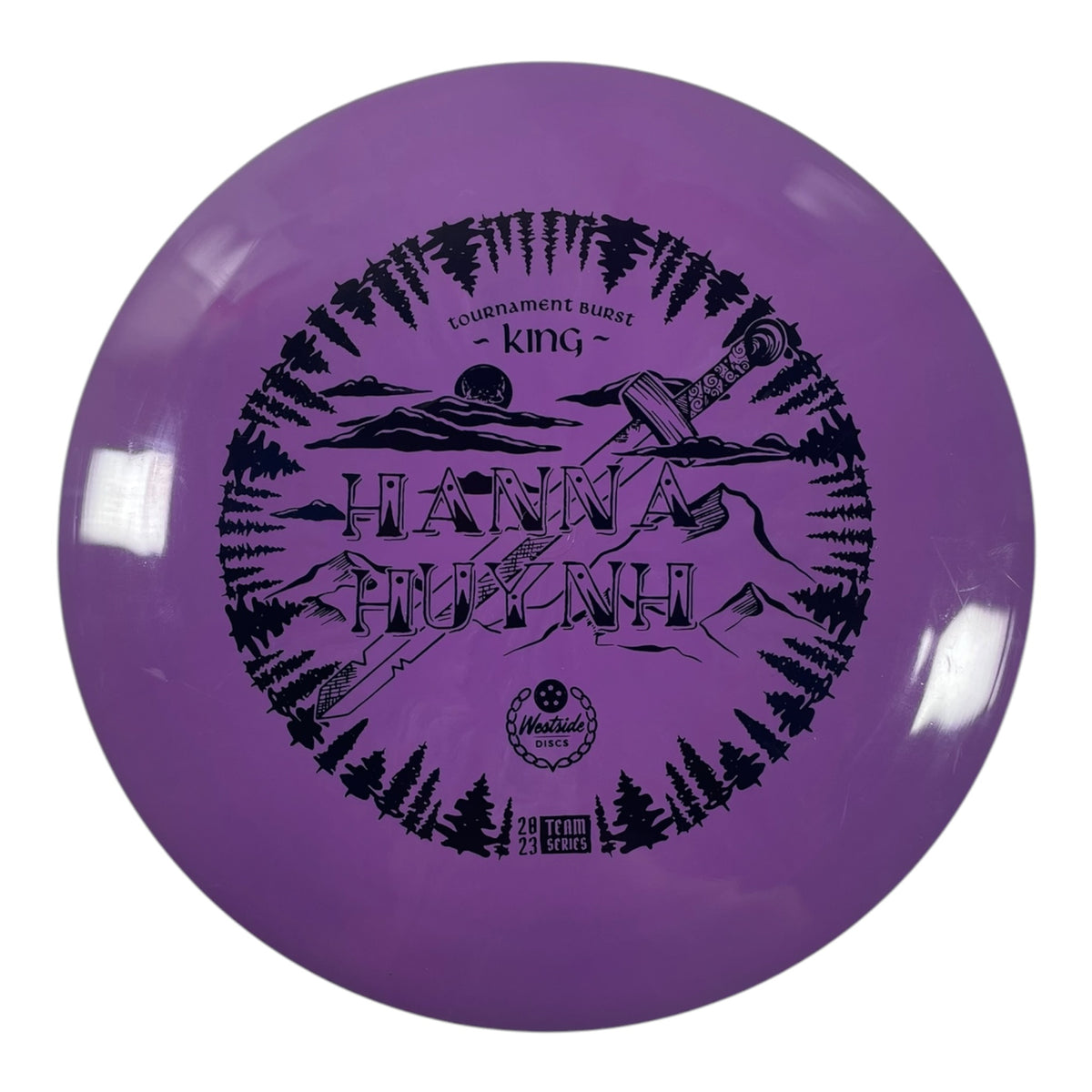 Westside Discs King | Tournament Burst | Purple/Black 173g (Hanna Huynh) Disc Golf