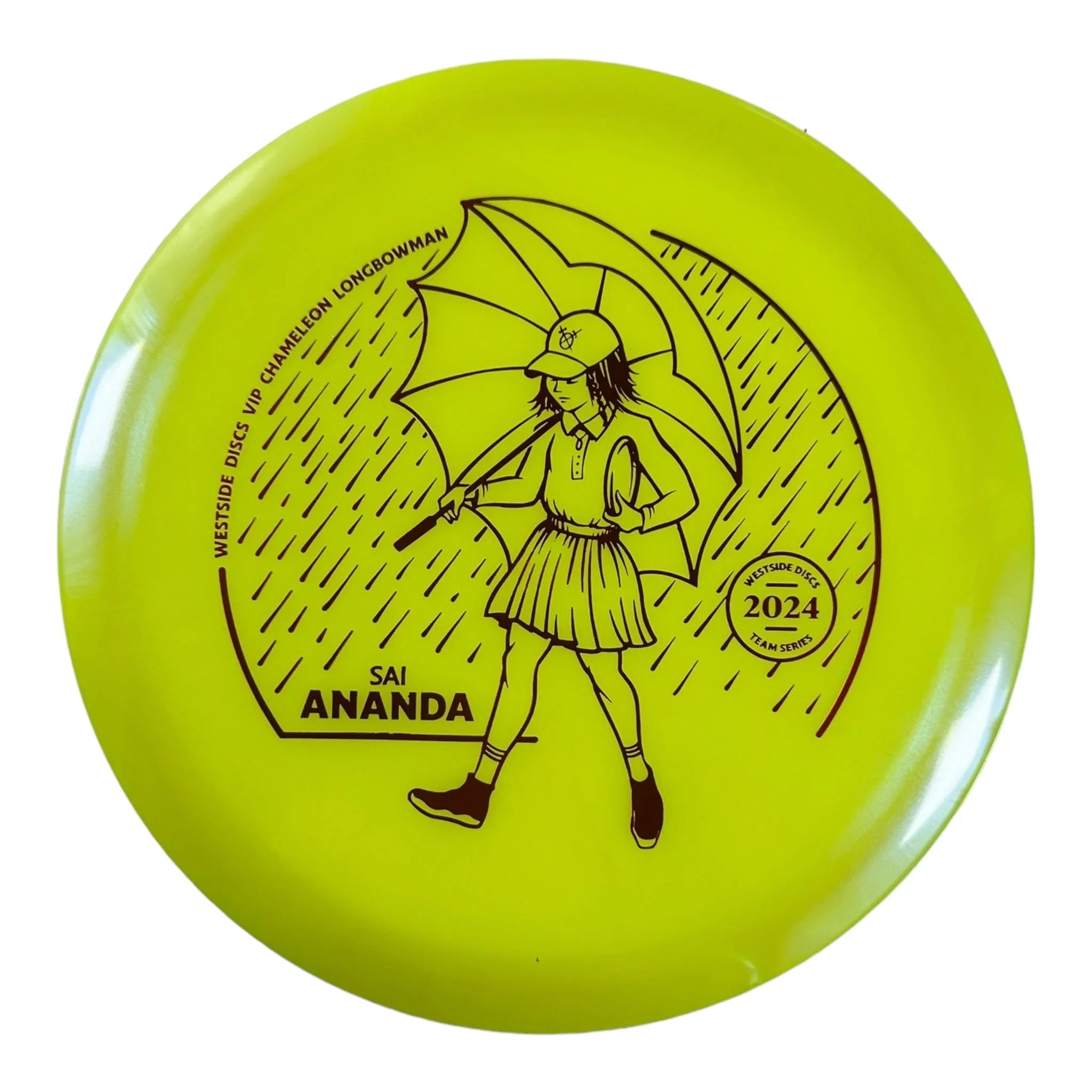 Westside Discs Longbowman | VIP Chameleon | Yellow/Red 176g (Sai Ananda) Disc Golf