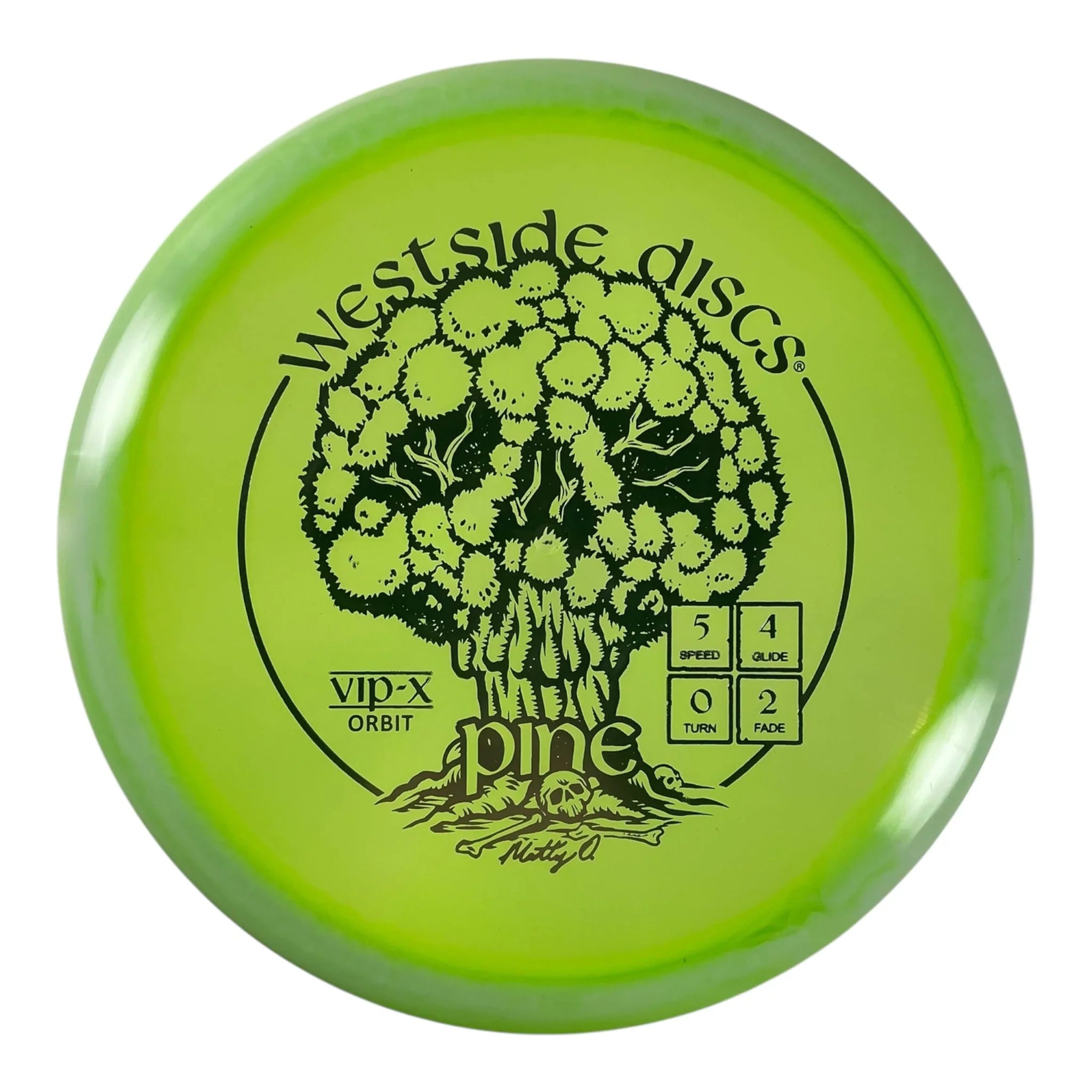 Westside Discs Pine | VIP-X Orbit | Green/Silver 177-178g (Matt Orum) Disc Golf