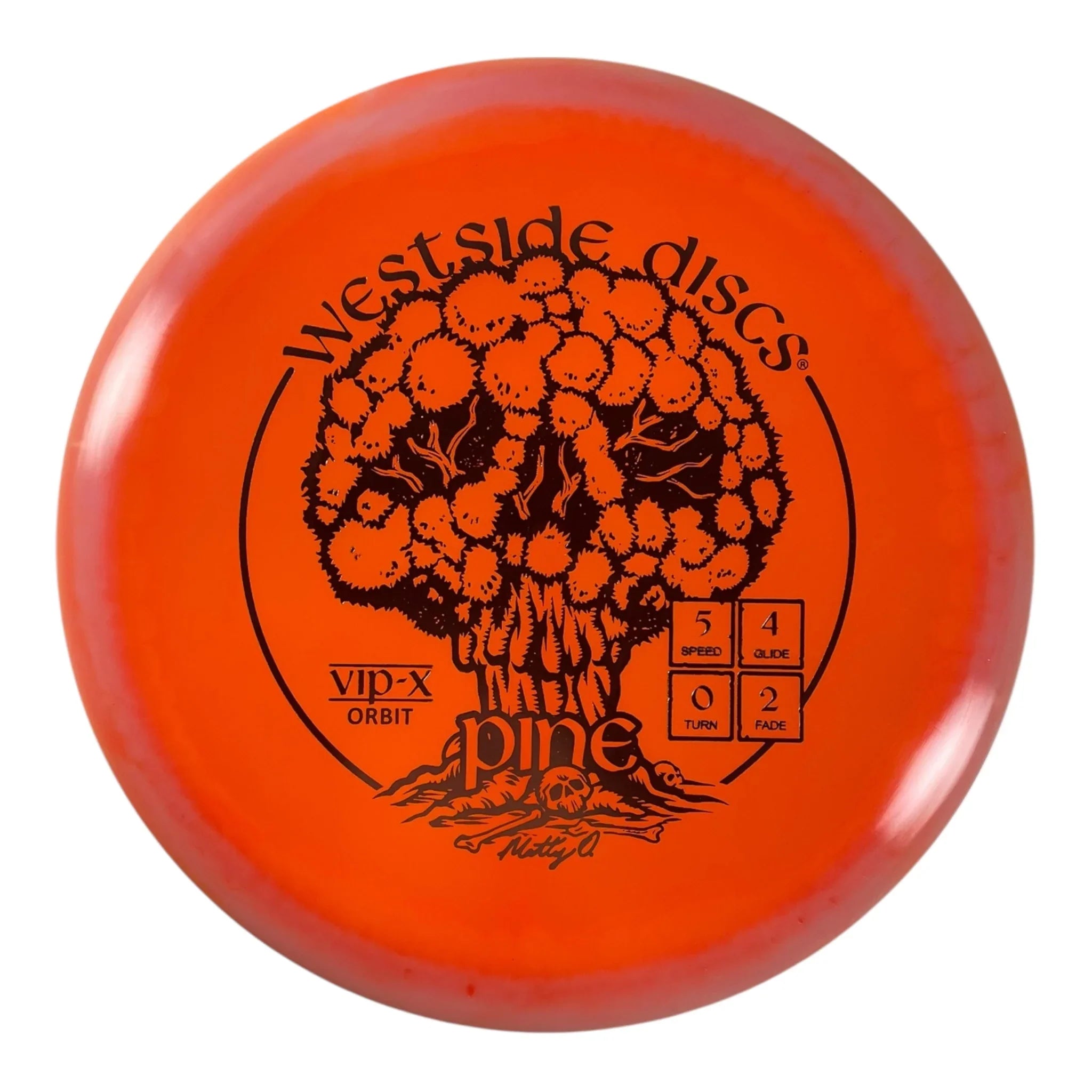 Westside Discs Pine | VIP-X Orbit | Orange/Silver 179-180g (Matt Orum) Disc Golf