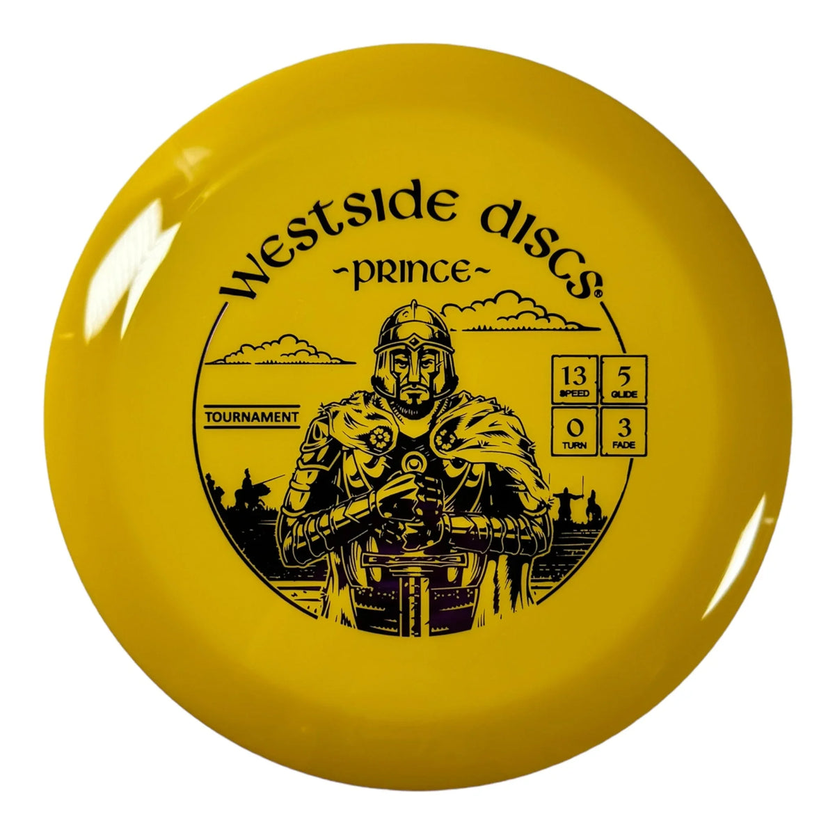 Westside Discs Prince | Tournament | Yellow/Purple 173 - 174g Disc Golf