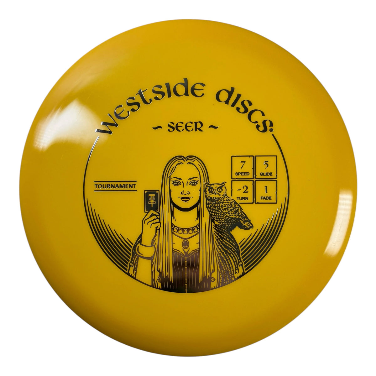 Westside Discs Seer | Tournament | Yellow/Silver 175g Disc Golf