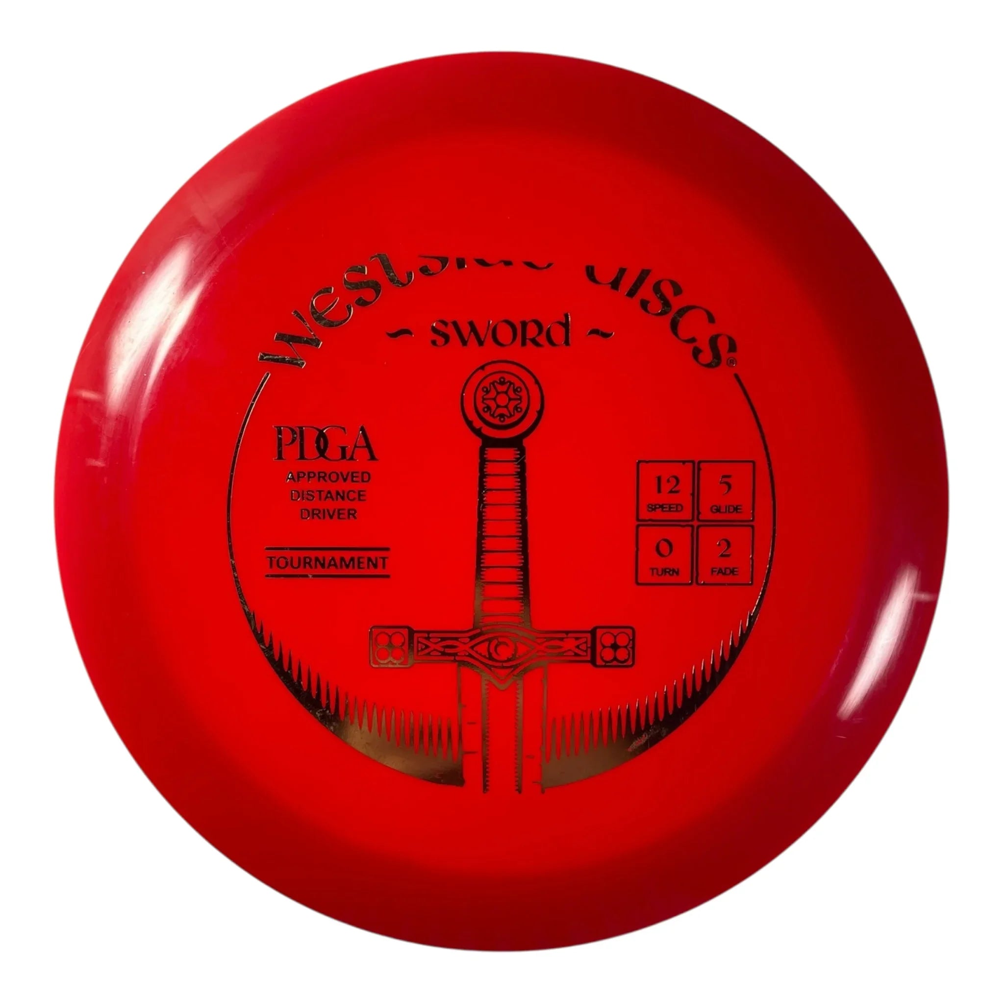 Westside Discs Sword | Tournament | Red/Gold 171g (Misprint) Disc Golf