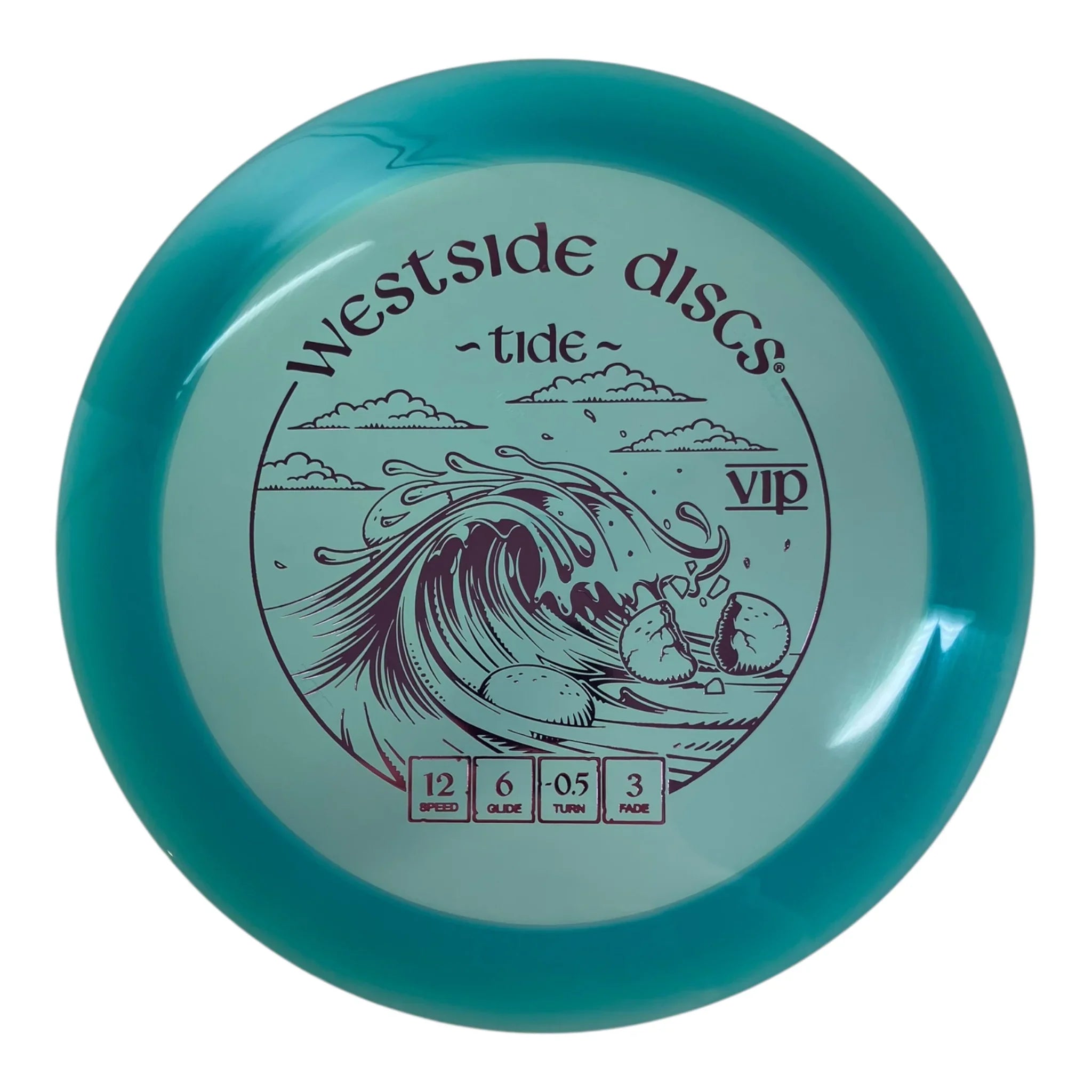 Westside Discs Tide | VIP | Blue/Pink 175g Disc Golf
