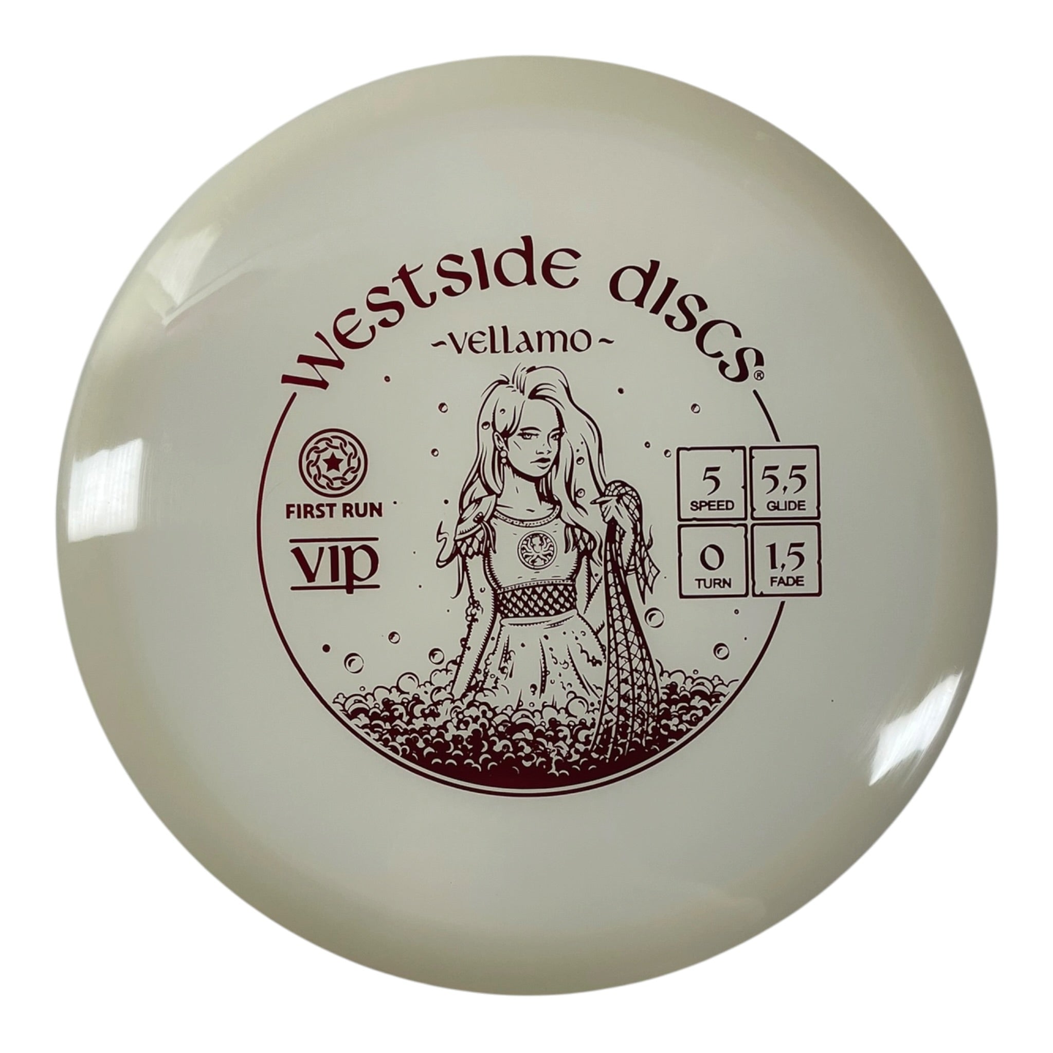 Westside Discs Vellamo | VIP | White/Red 177g (First Run) Disc Golf