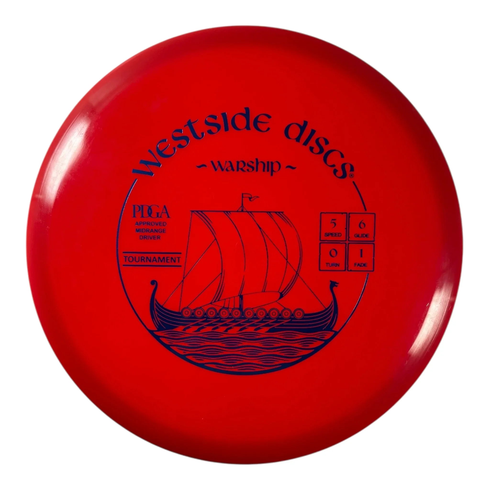 Westside Discs Warship | Tournament | Red/Blue 180g Disc Golf