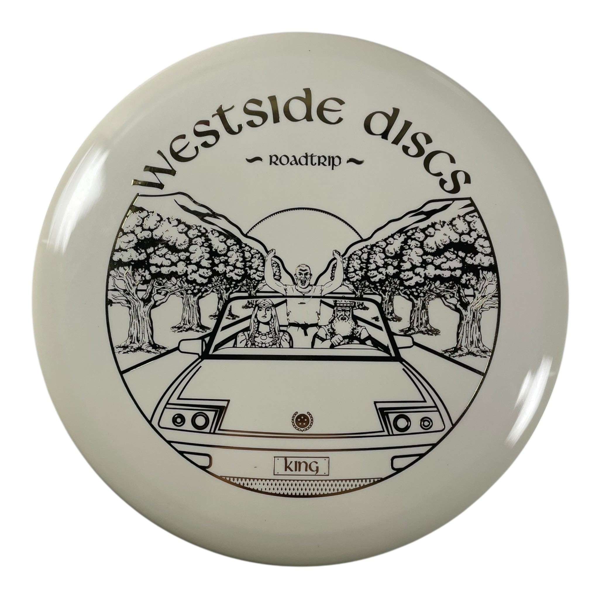 Westside Discs Warship | Tournament | White/Gold 177g (Roadtrip) Disc Golf