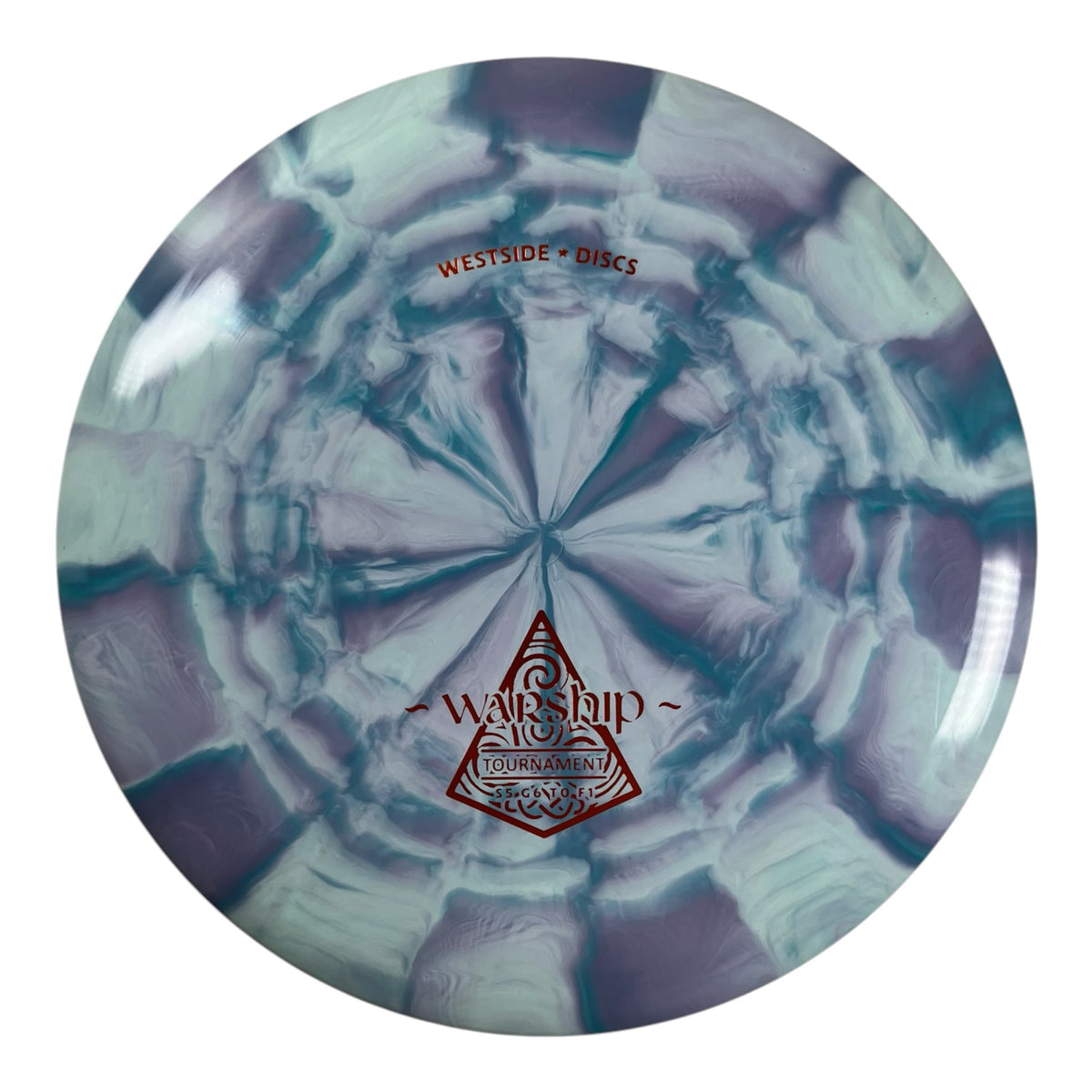 Westside Discs Warship | Tournament Rill | Blue/Bronze 177g Disc Golf