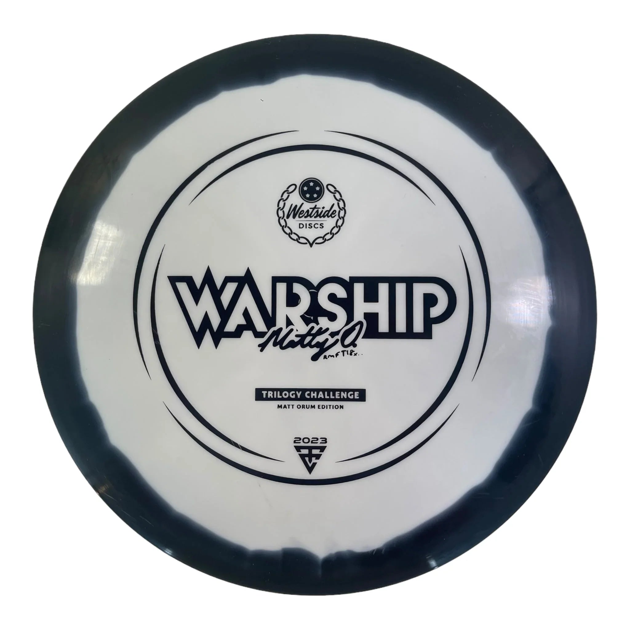 Westside Discs Warship - Used Like New | Tournament Orbit | White/Black 178g (Matt Orum) Disc Golf
