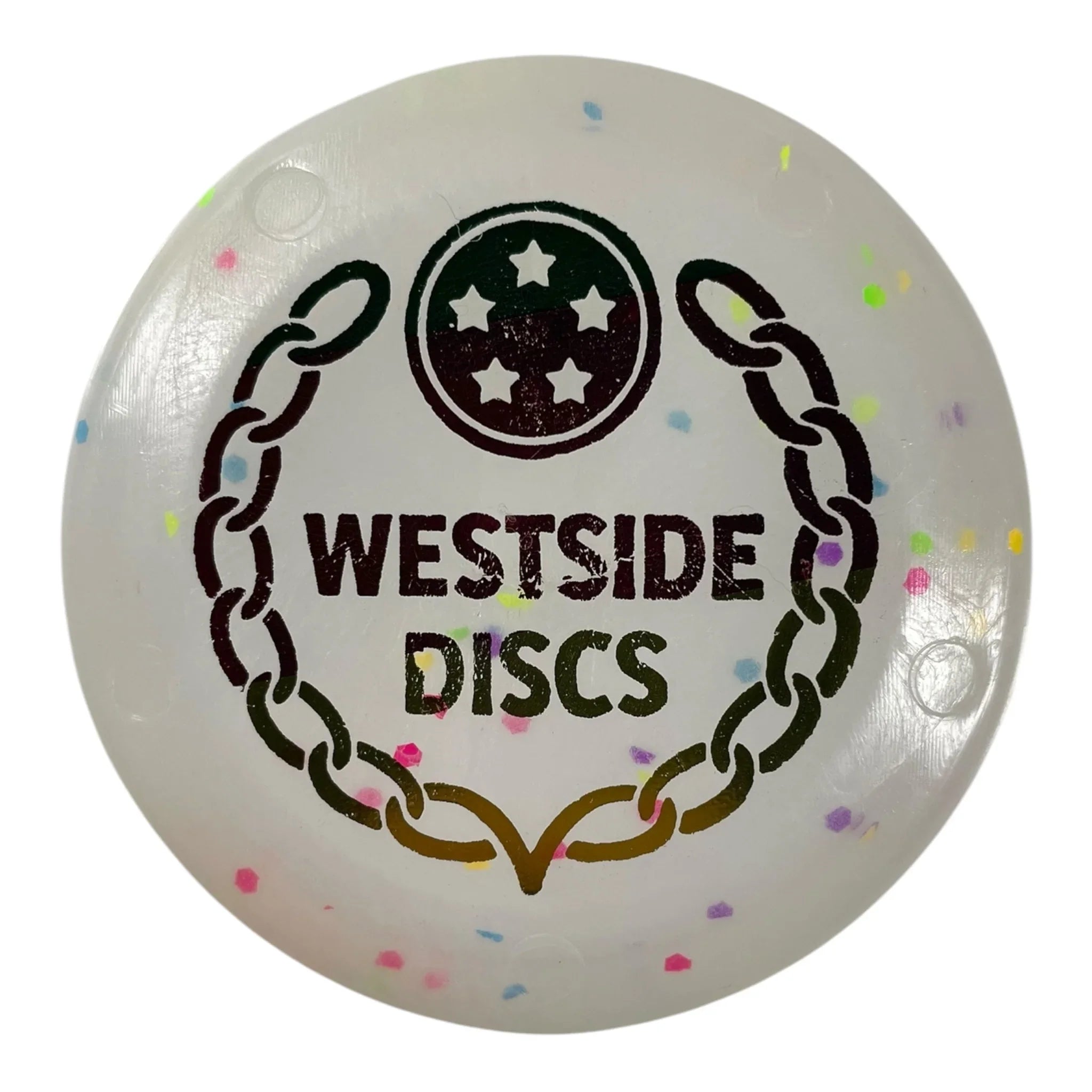 Westside Discs Westside Discs Zing Pico Mini Marker Disc Can Topper | White Confetti Disc Golf