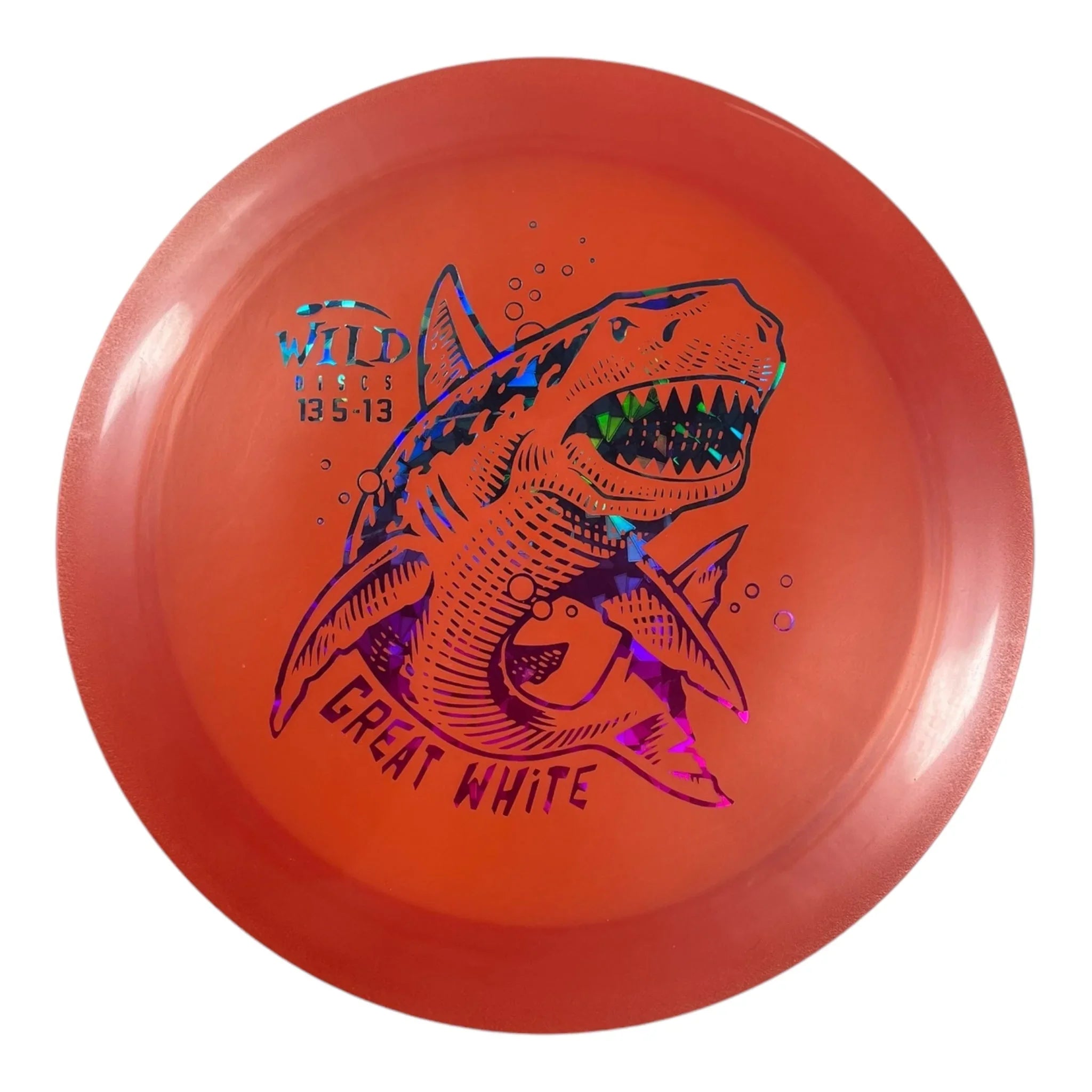 Wild Discs Great White | Lava | Orange/Sunset 174g Disc Golf