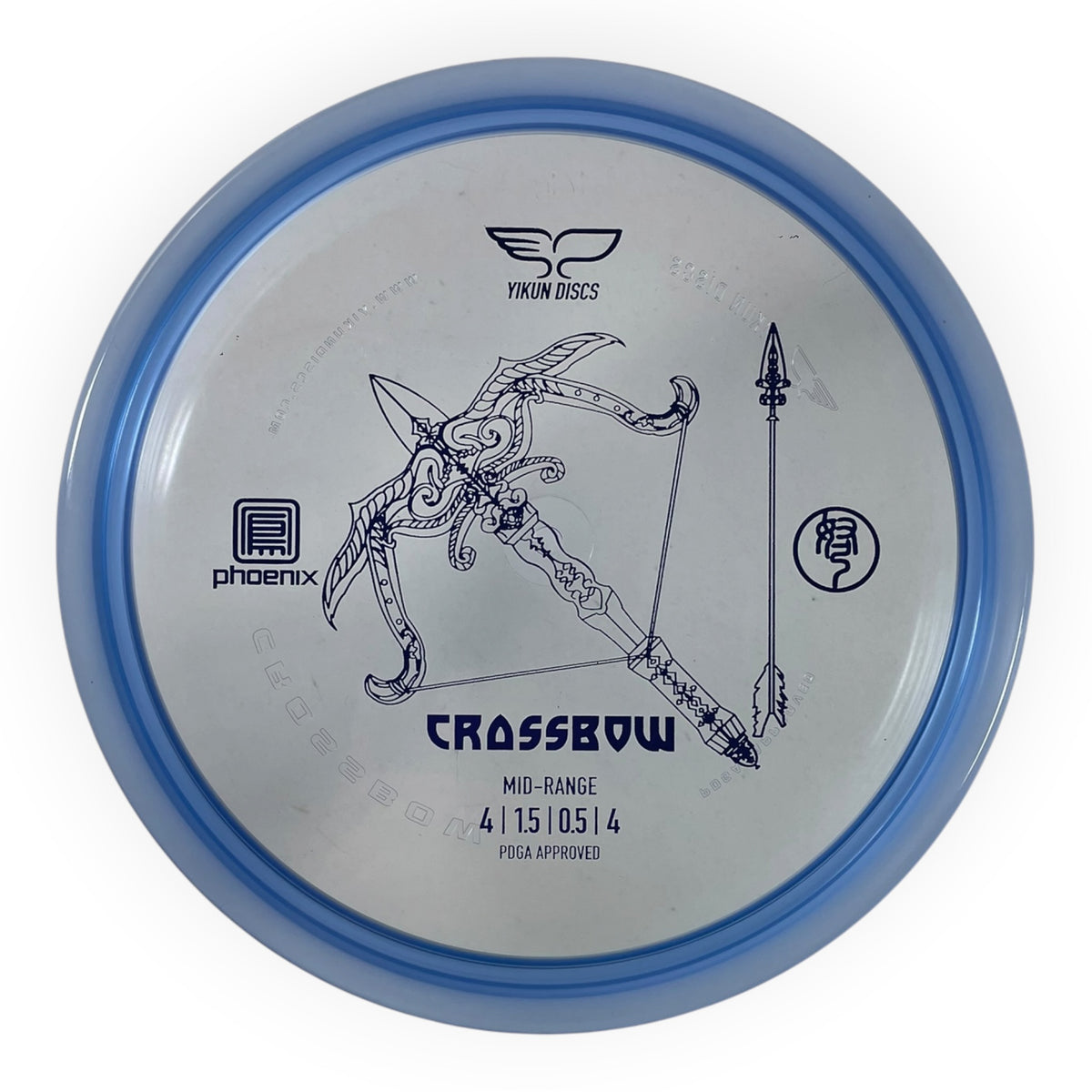 Yikun Discs Crossbow | Phoenix | Blue/Purple 171g Disc Golf