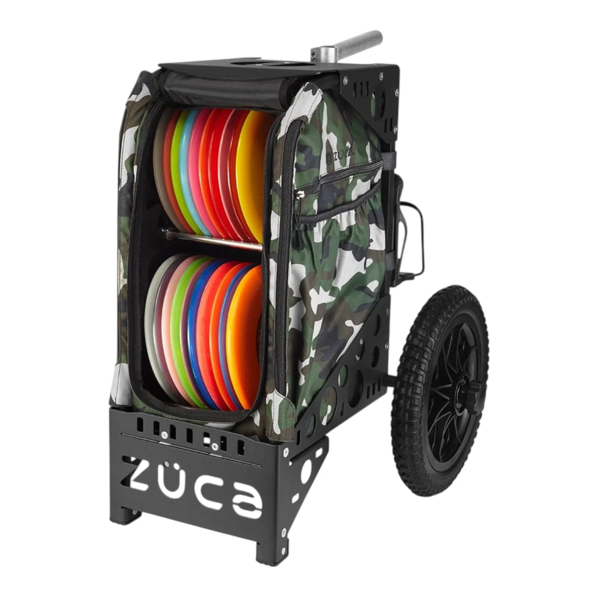 Zuca All-Terrain Cart with Camo Bag Disc Golf